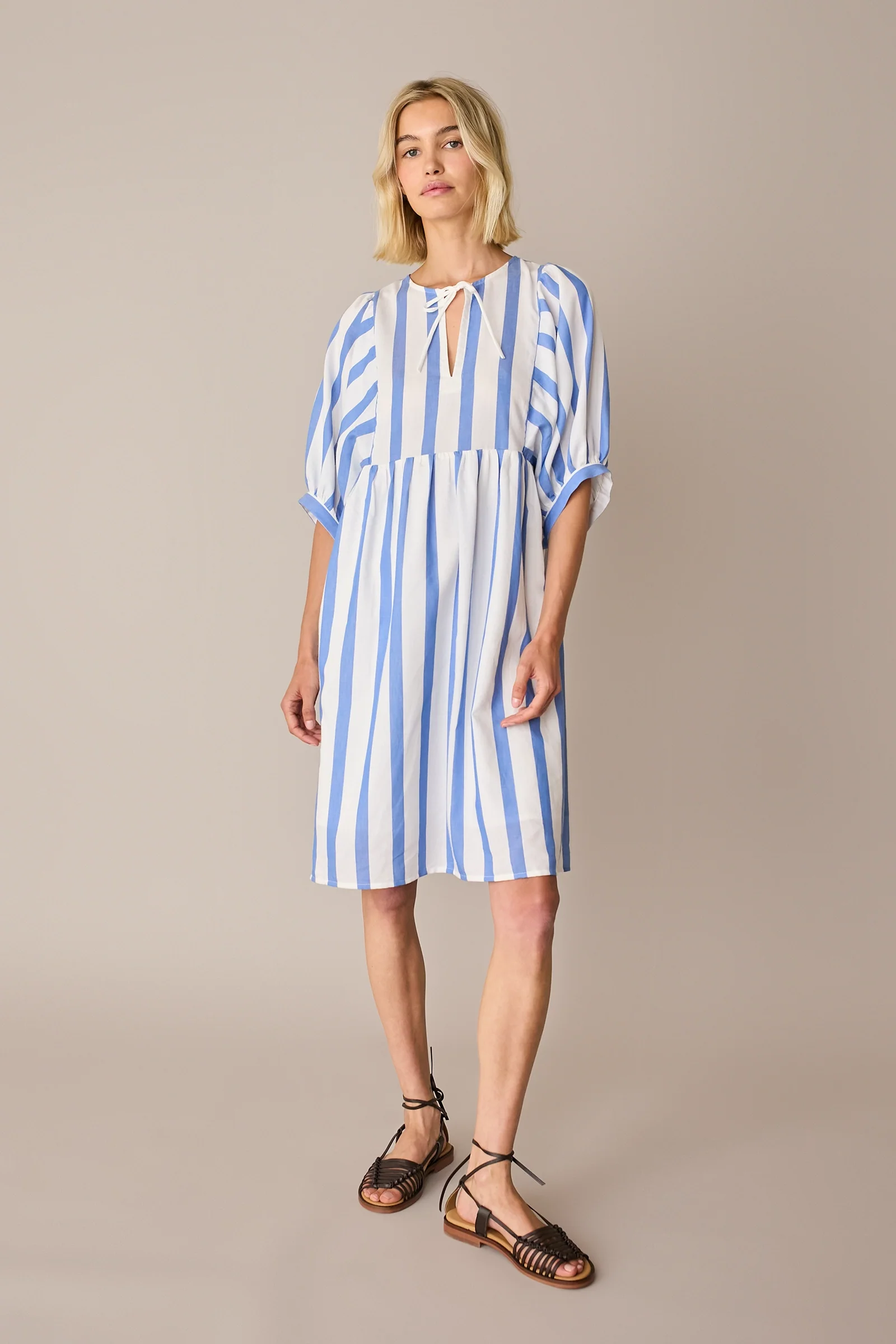 Abito a righe in cotone - Image 17