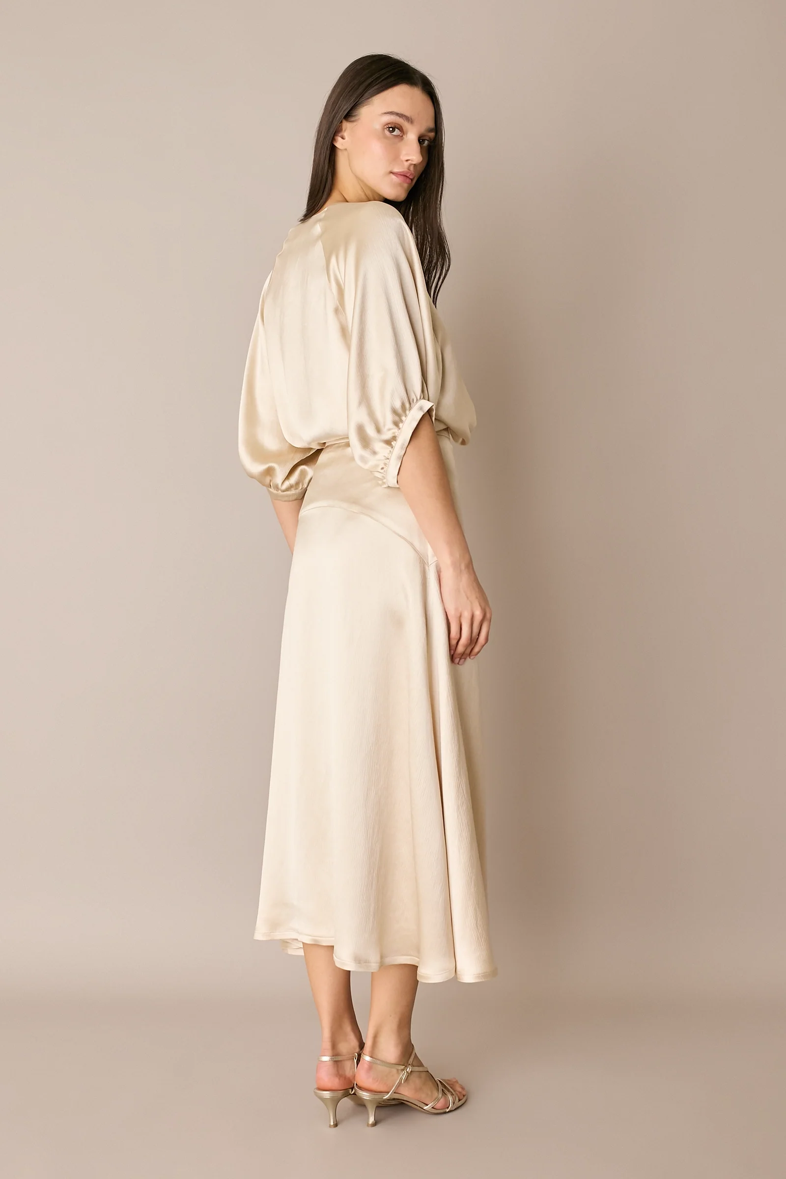 Blusa in raso operato - Image 2