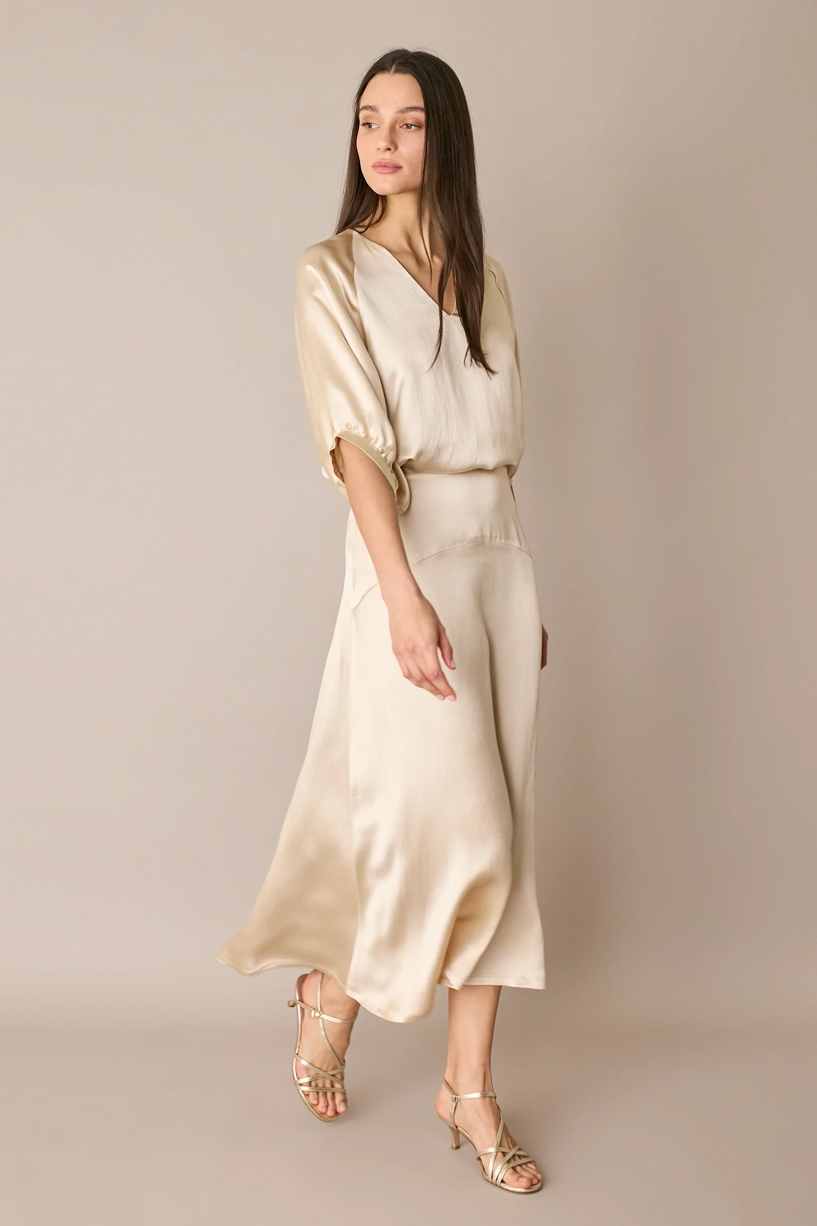 Blusa in raso operato - Image 3