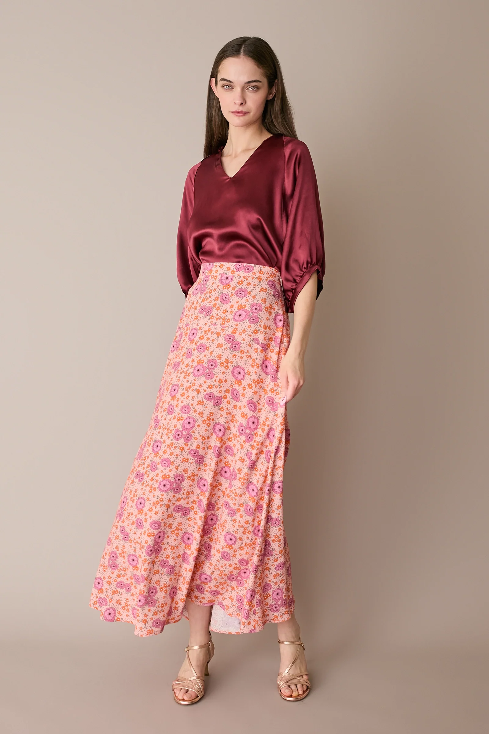 Blusa in raso operato - Image 8