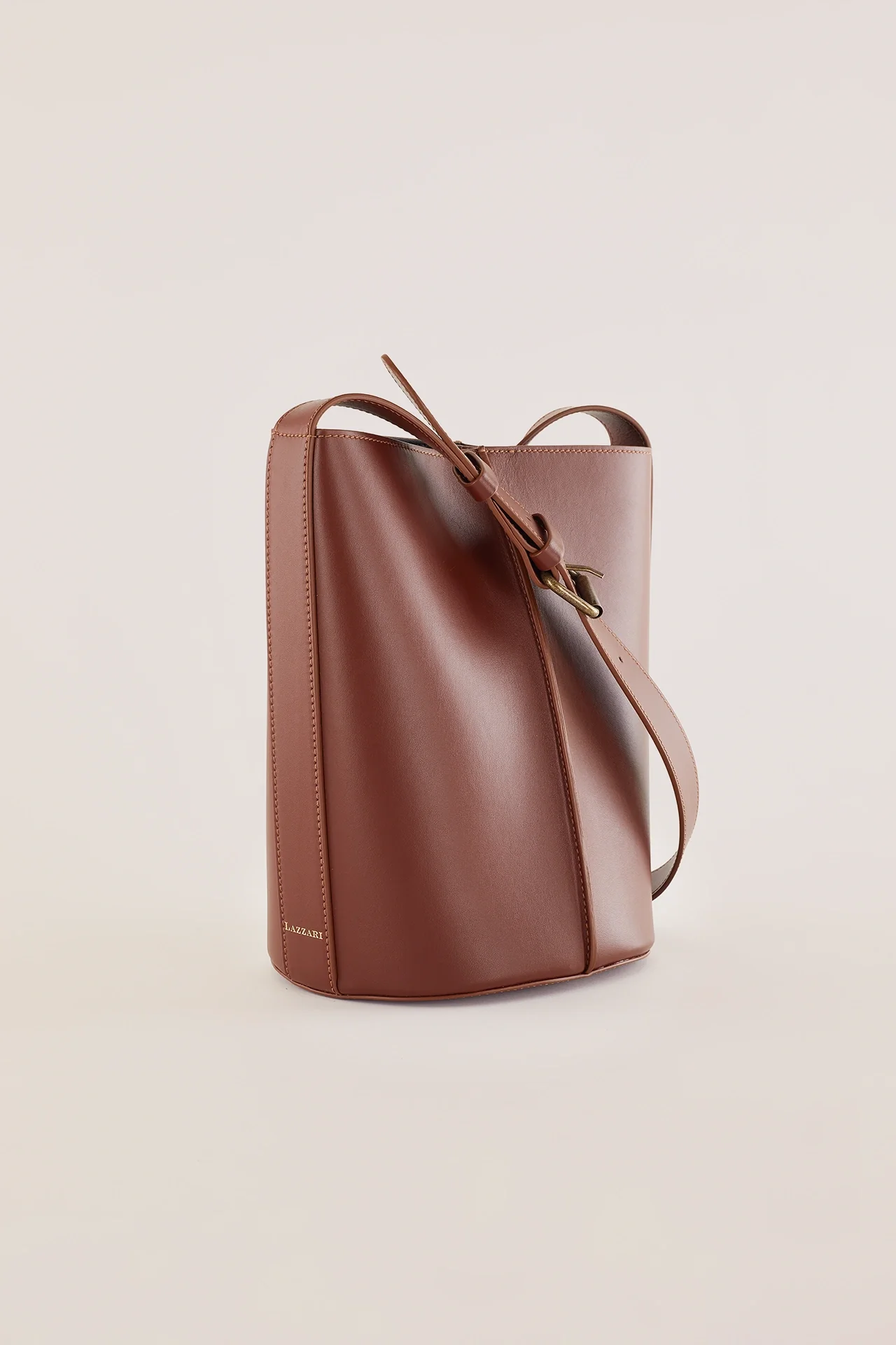 Borsa a secchiello in pelle