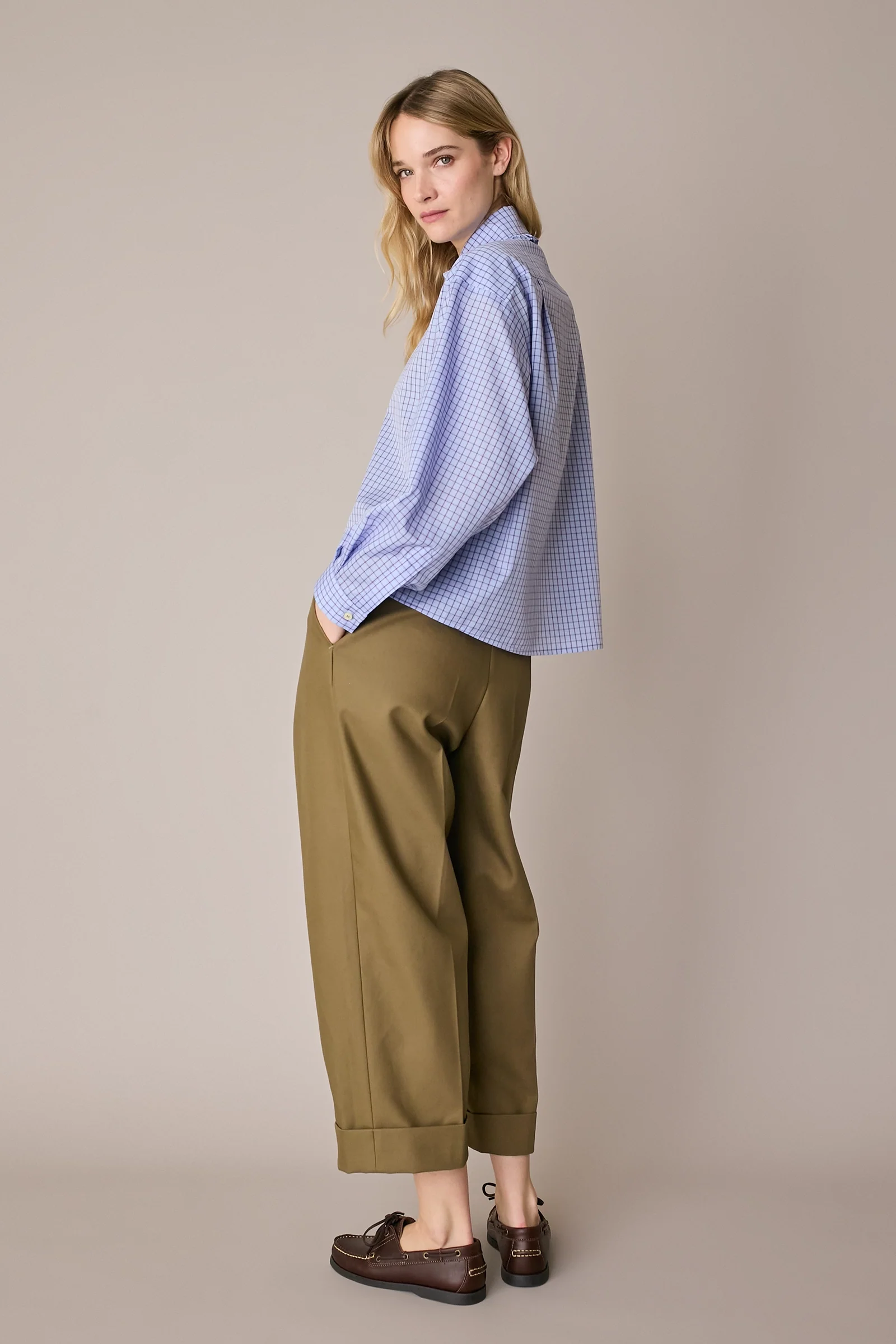 Camicia boxy con colletto volant - Image 4