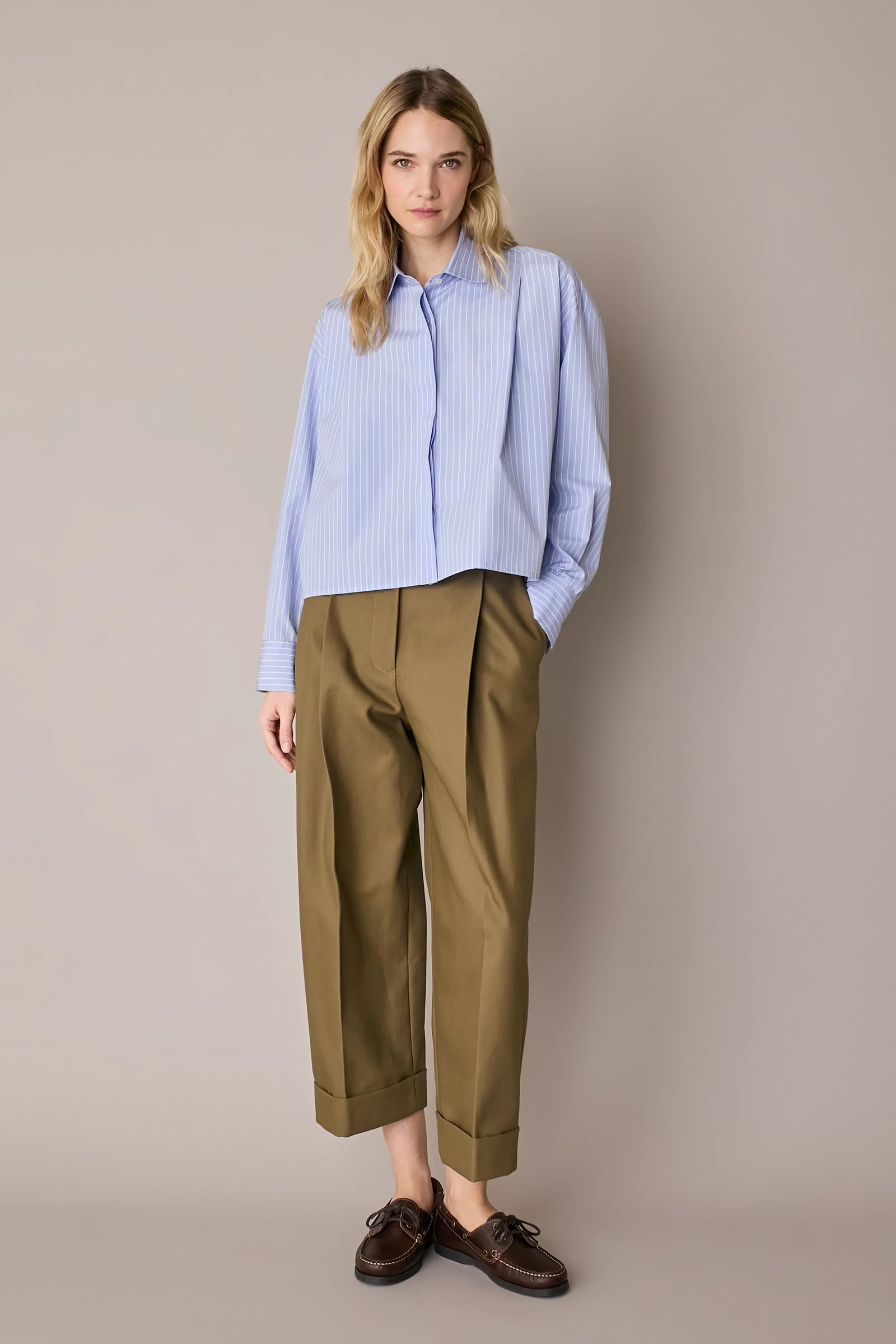 Camicia boxy con pieghe - Image 10