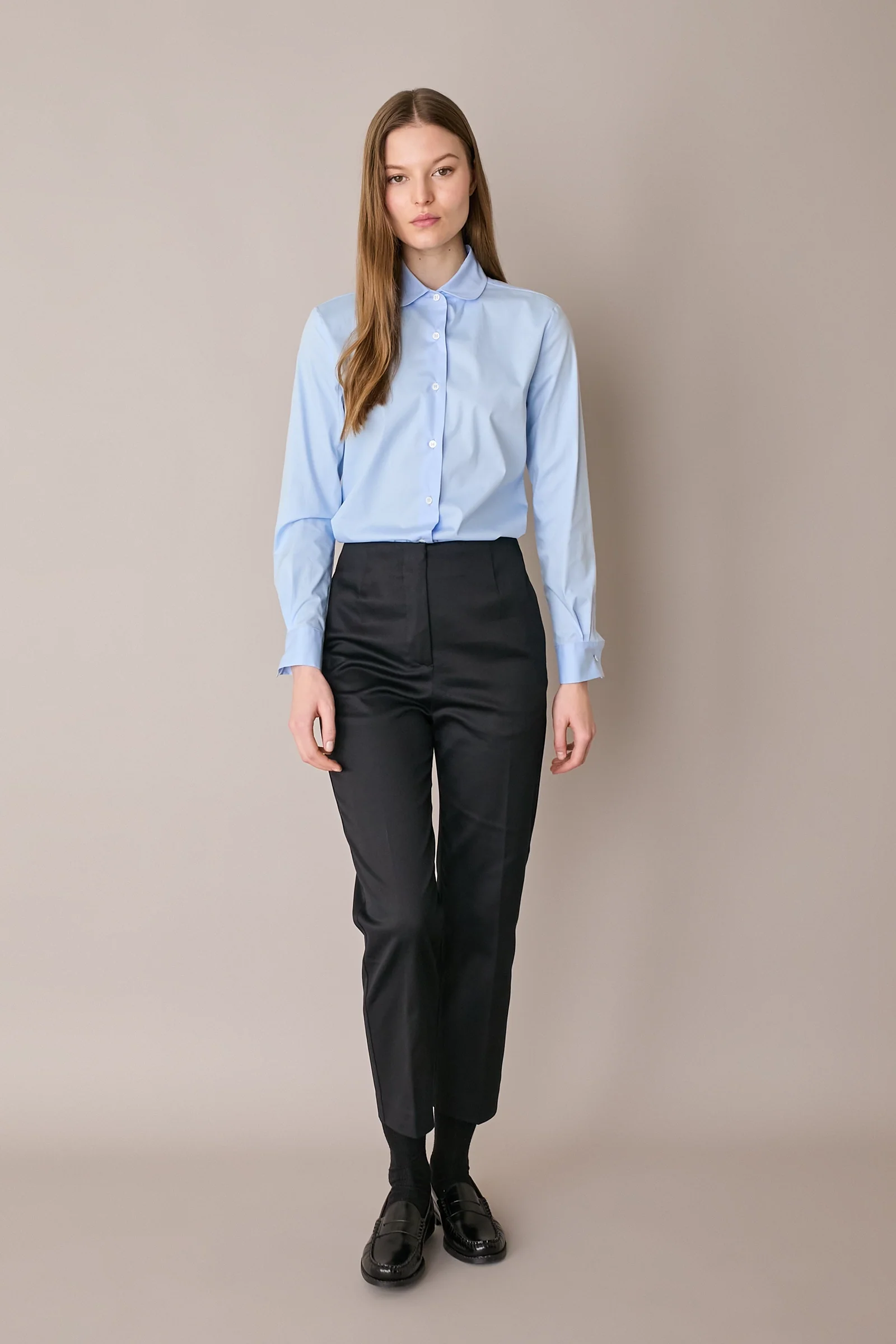 Camicia con colletto stondato - Image 5