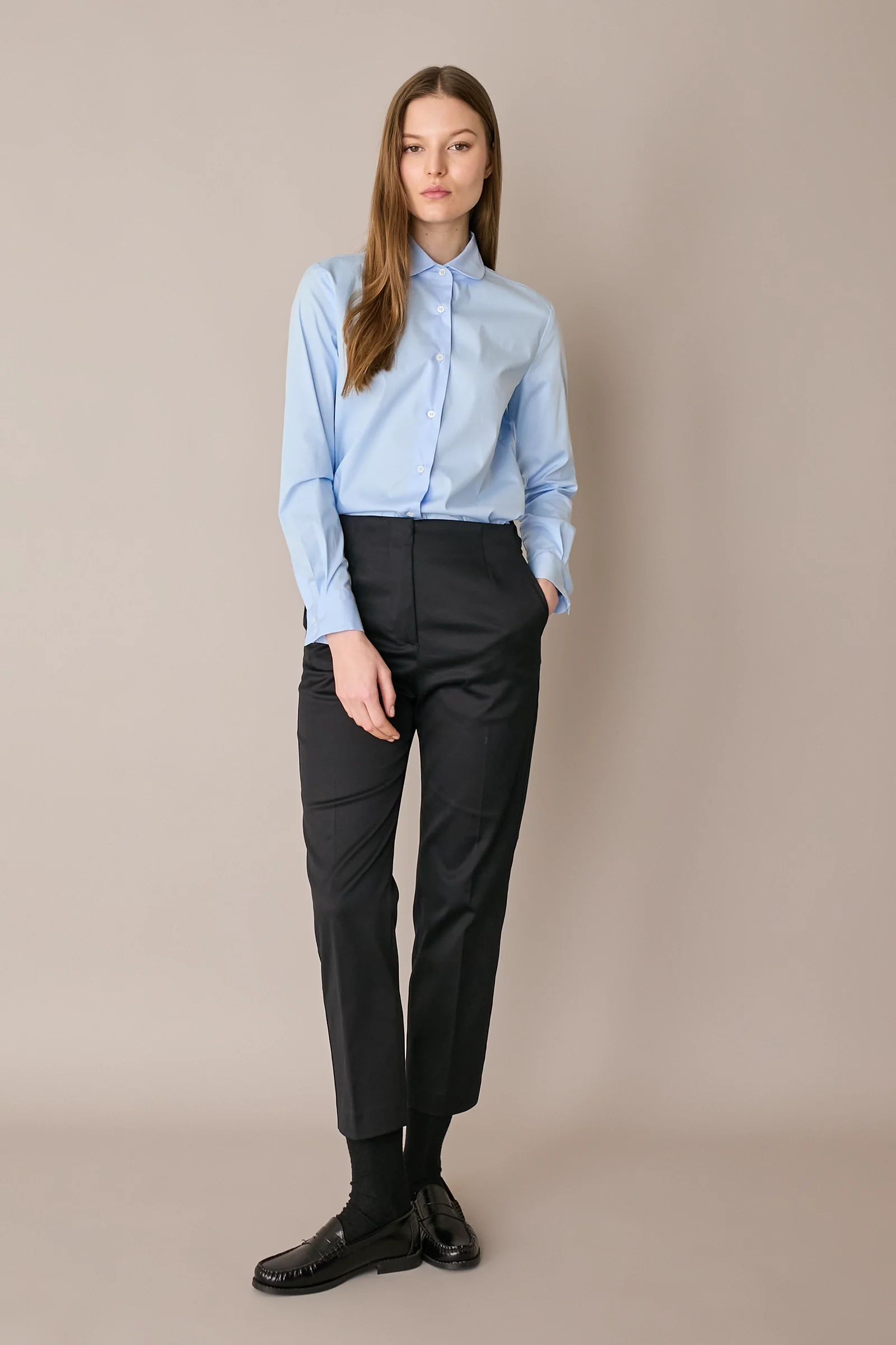 Camicia con colletto stondato - Image 6