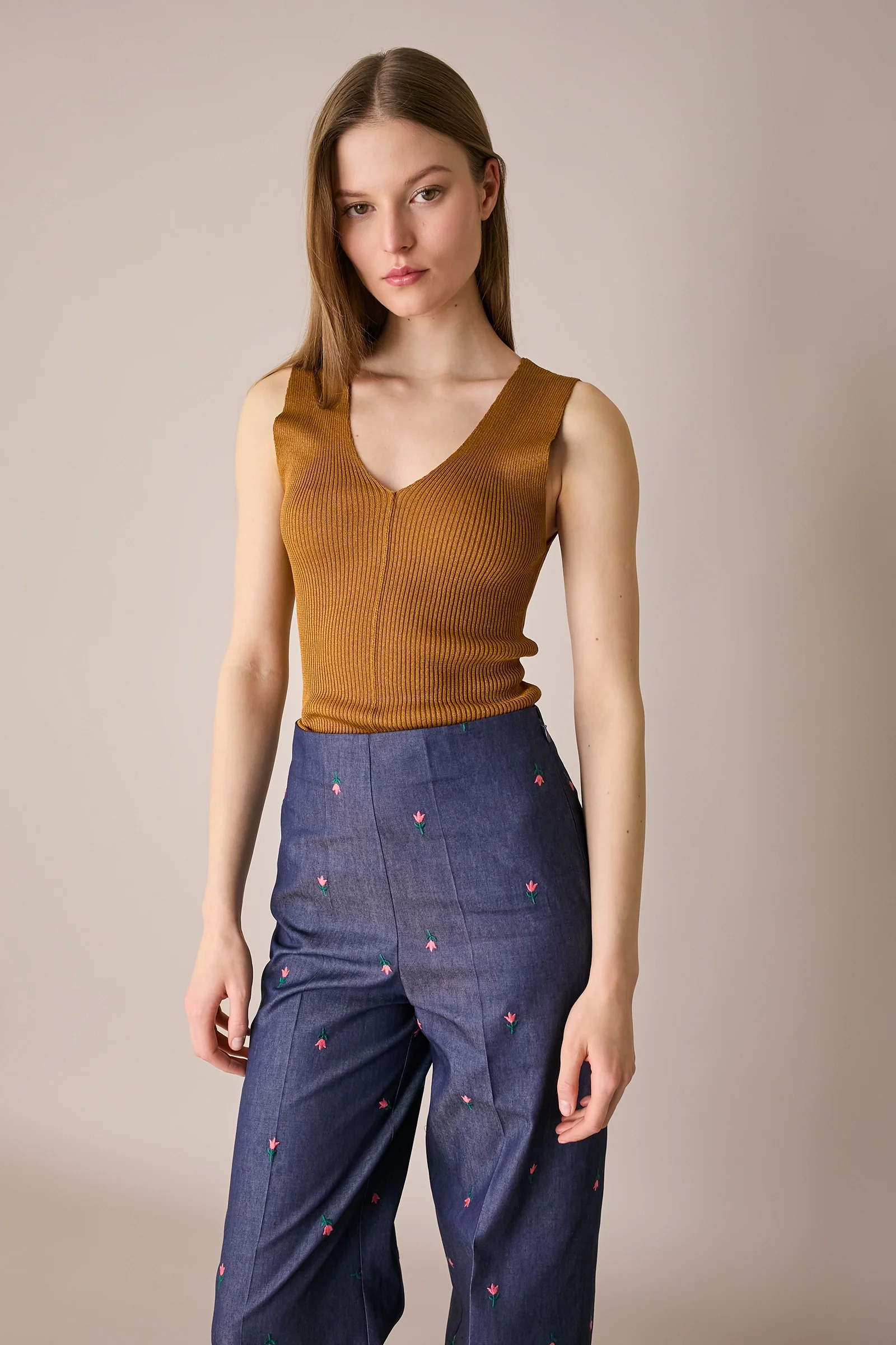 Canottiera in maglia di cotone - Image 11