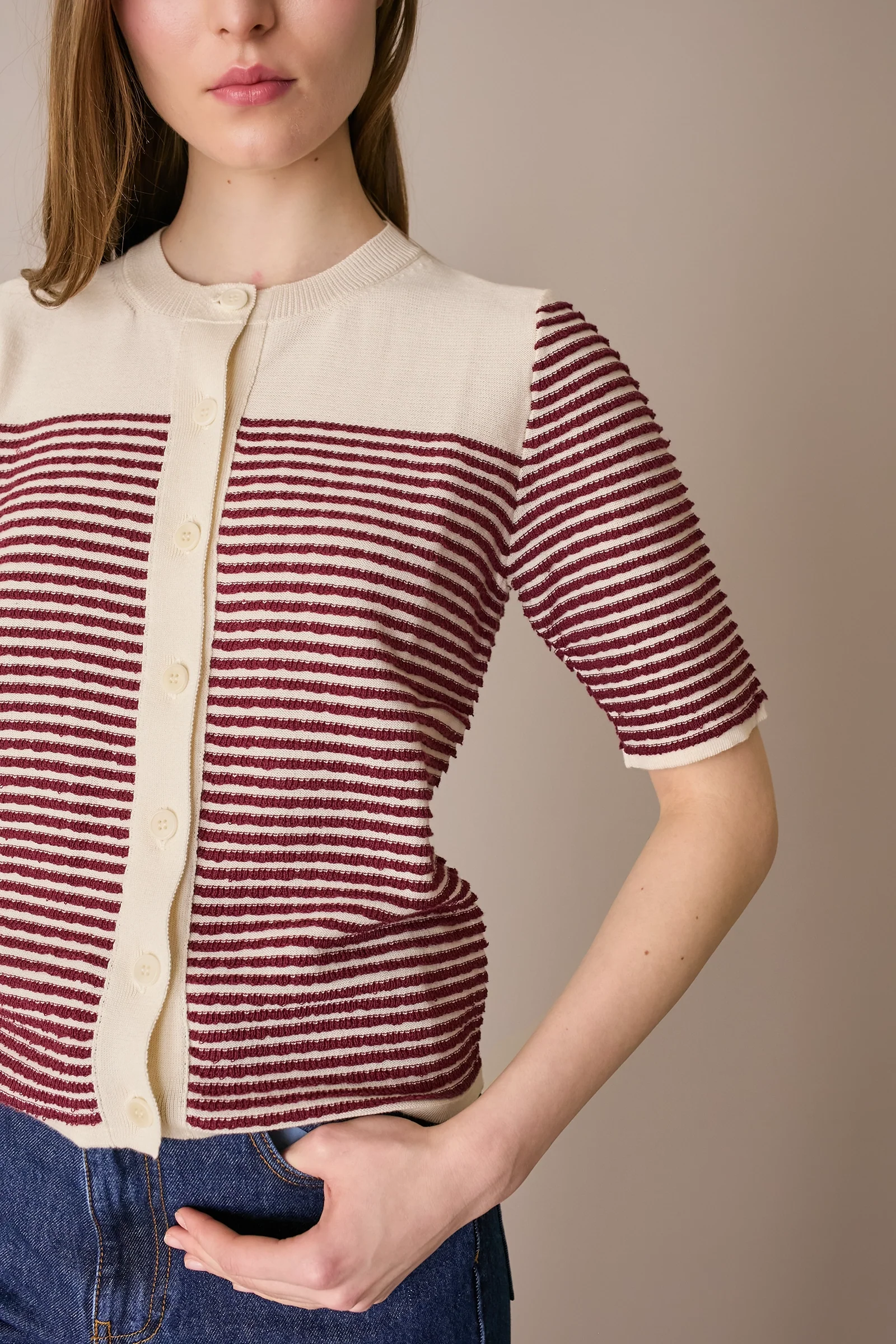 Cardigan a maniche corte - Image 9