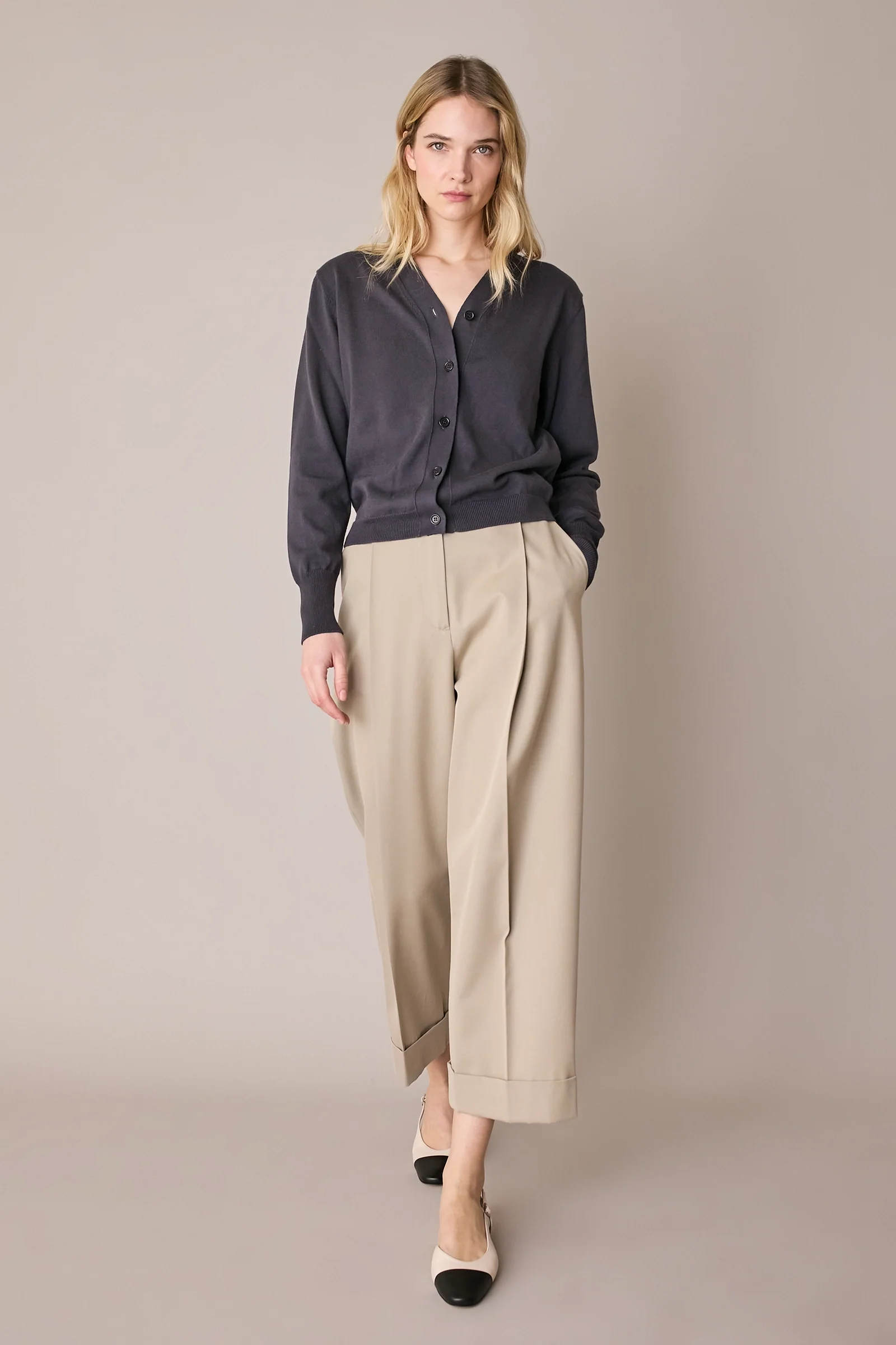 Cardigan sottile in cotone - Image 11