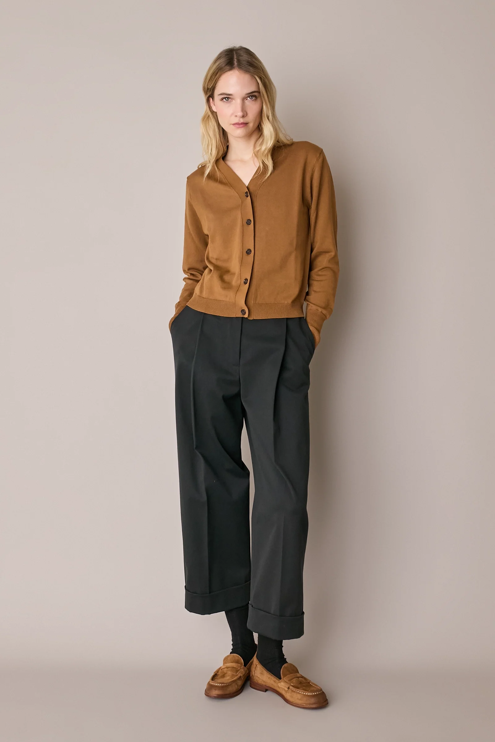 Cardigan sottile in cotone - Image 6