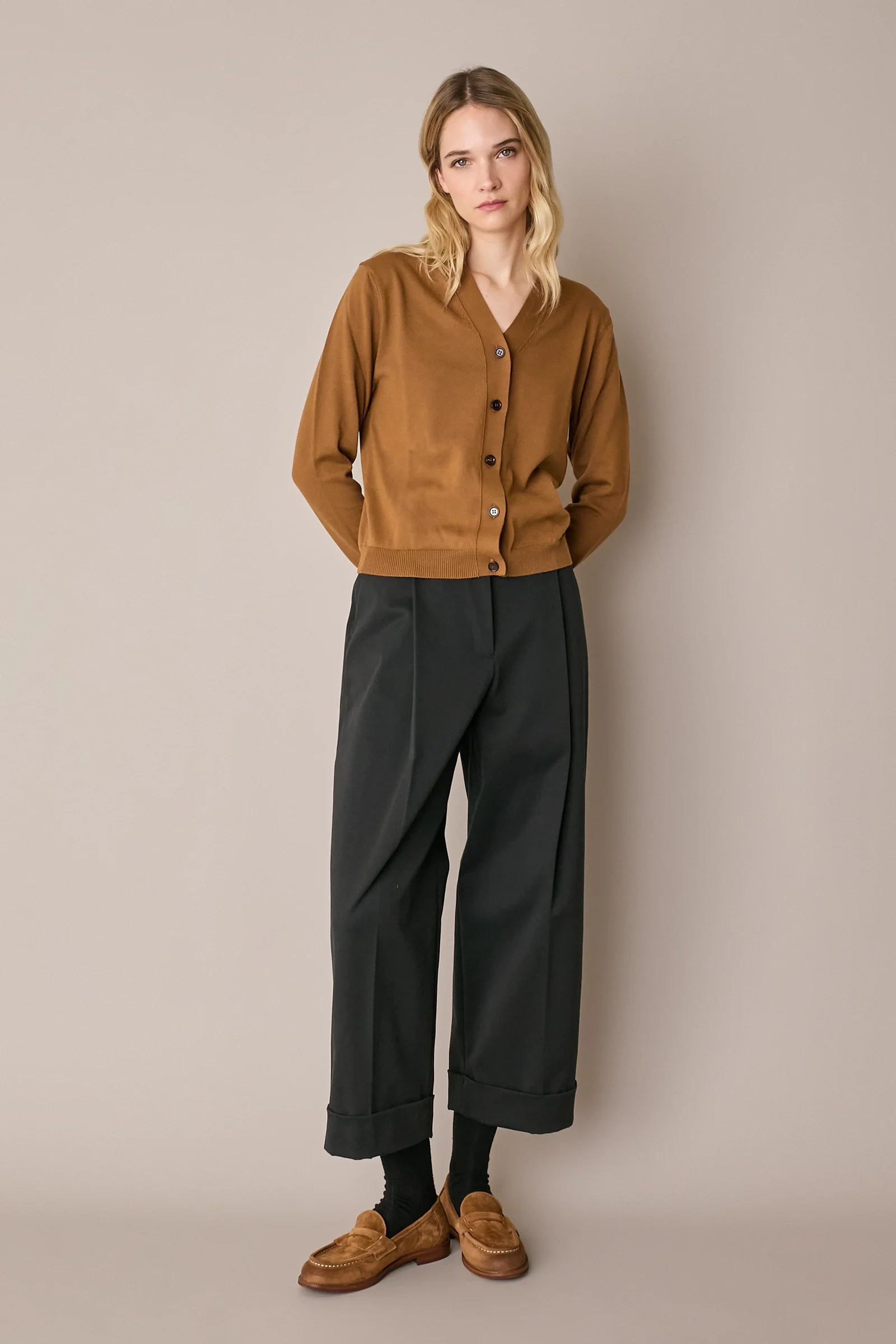 Cardigan sottile in cotone - Image 7