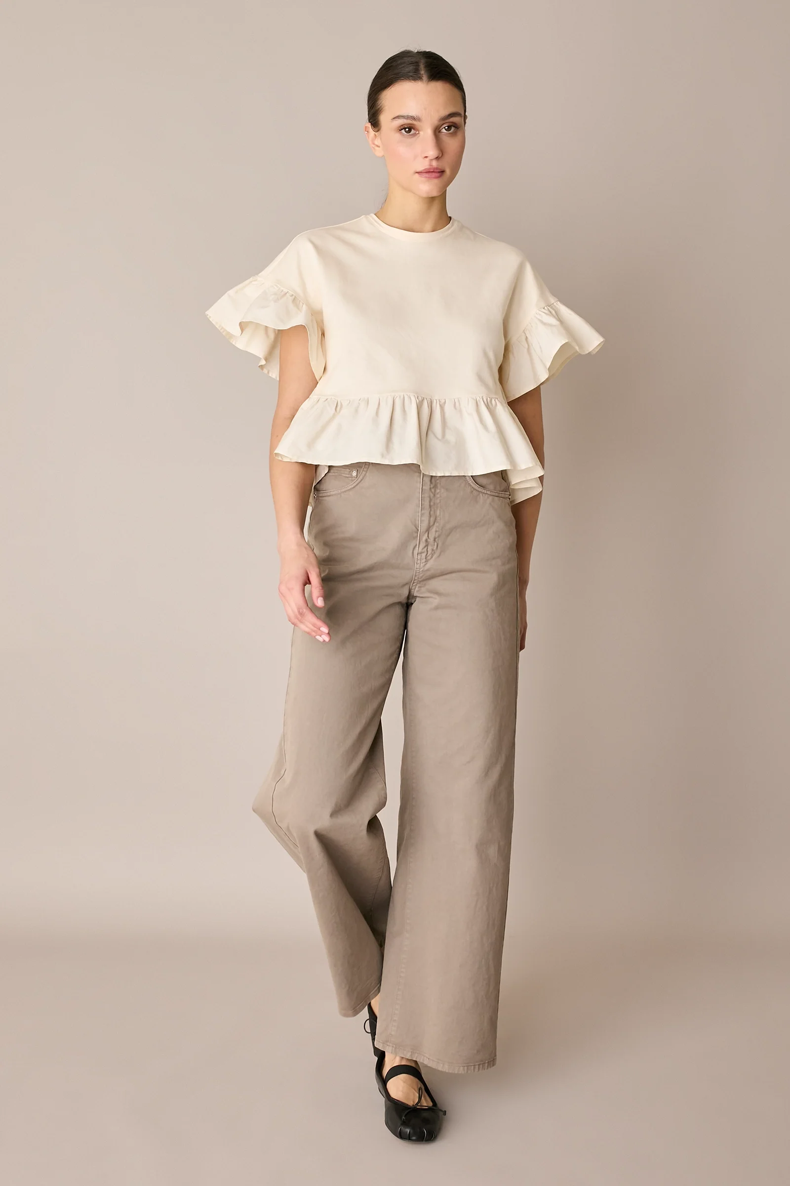 Pantaloni cinque tasche in drill di cotone - Image 7