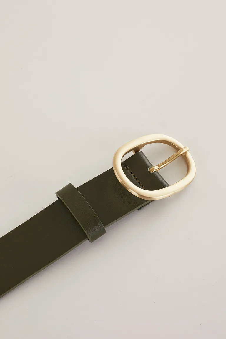 Cintura in pelle con fibbia ovale - Image 8