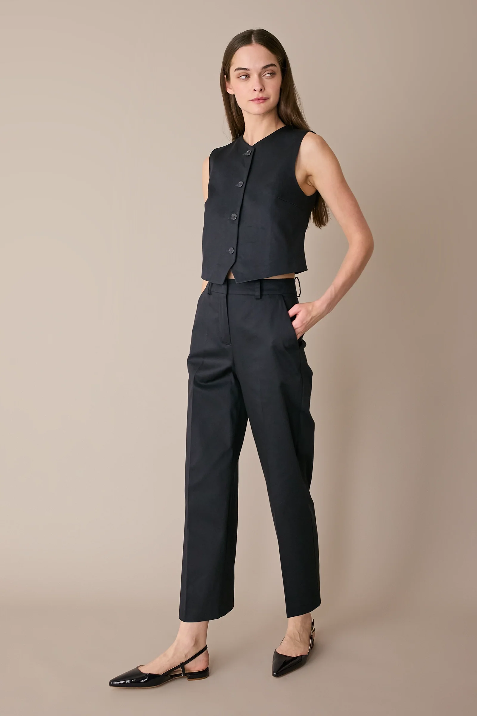 Gilet in cotone stretch - Image 4