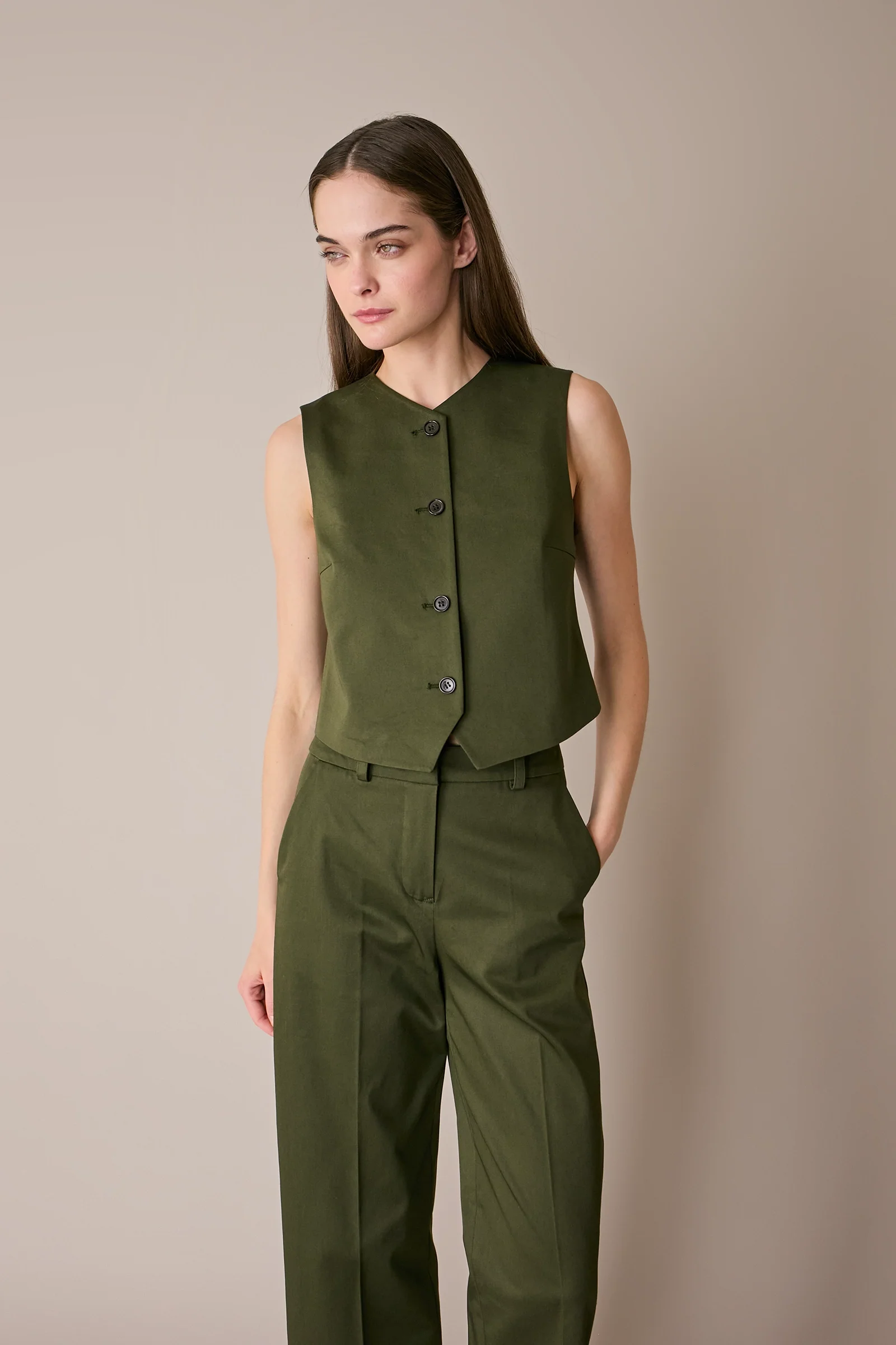 Gilet in cotone stretch - Image 7