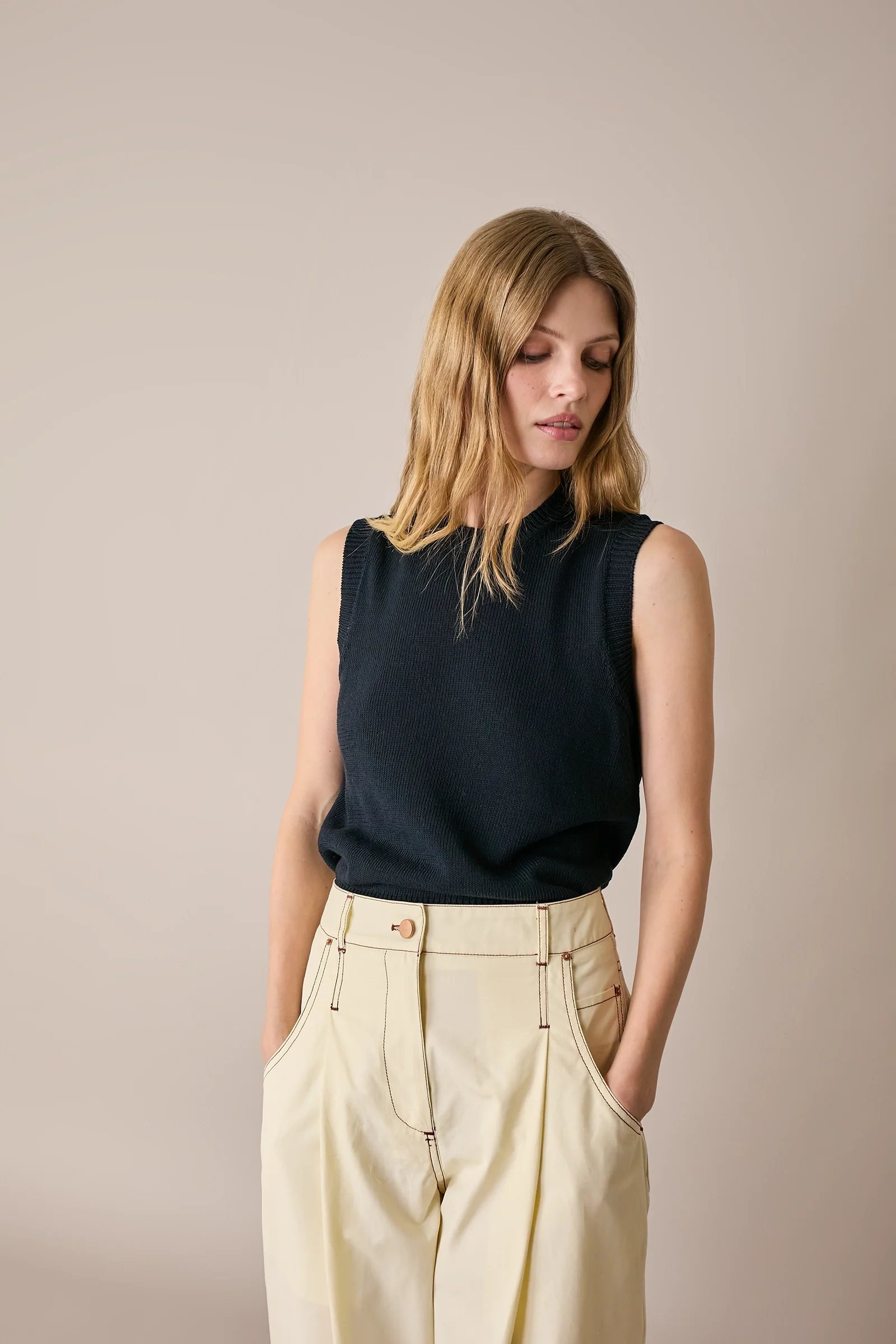 Gilet sottile in cotone