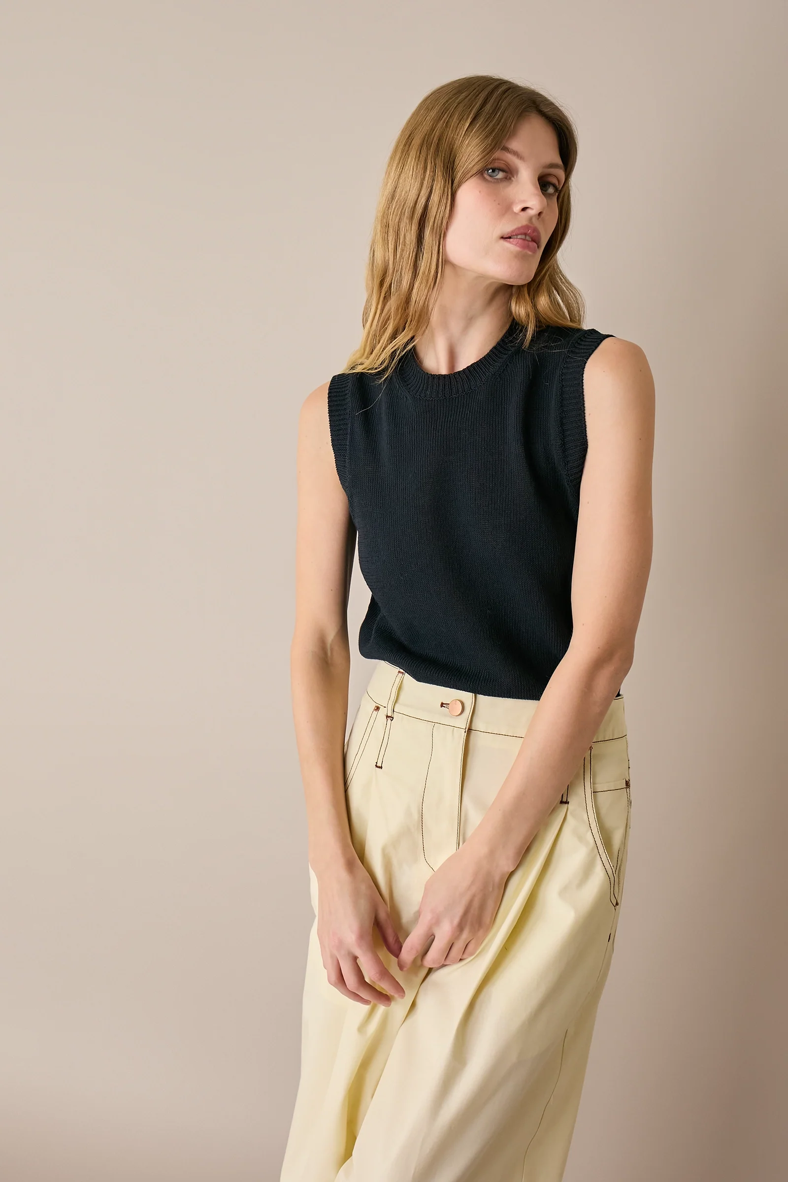 Gilet sottile in cotone - Image 3