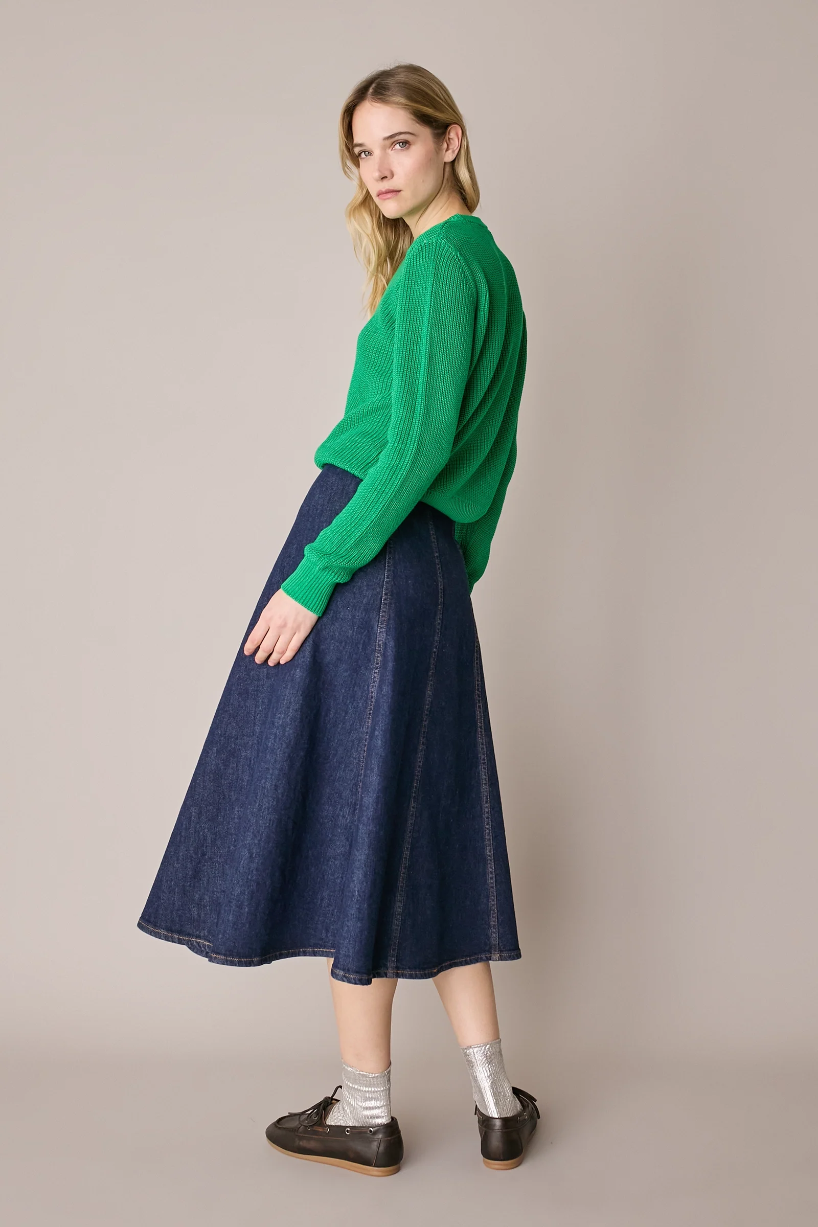 Gonna lunga in denim - Image 4