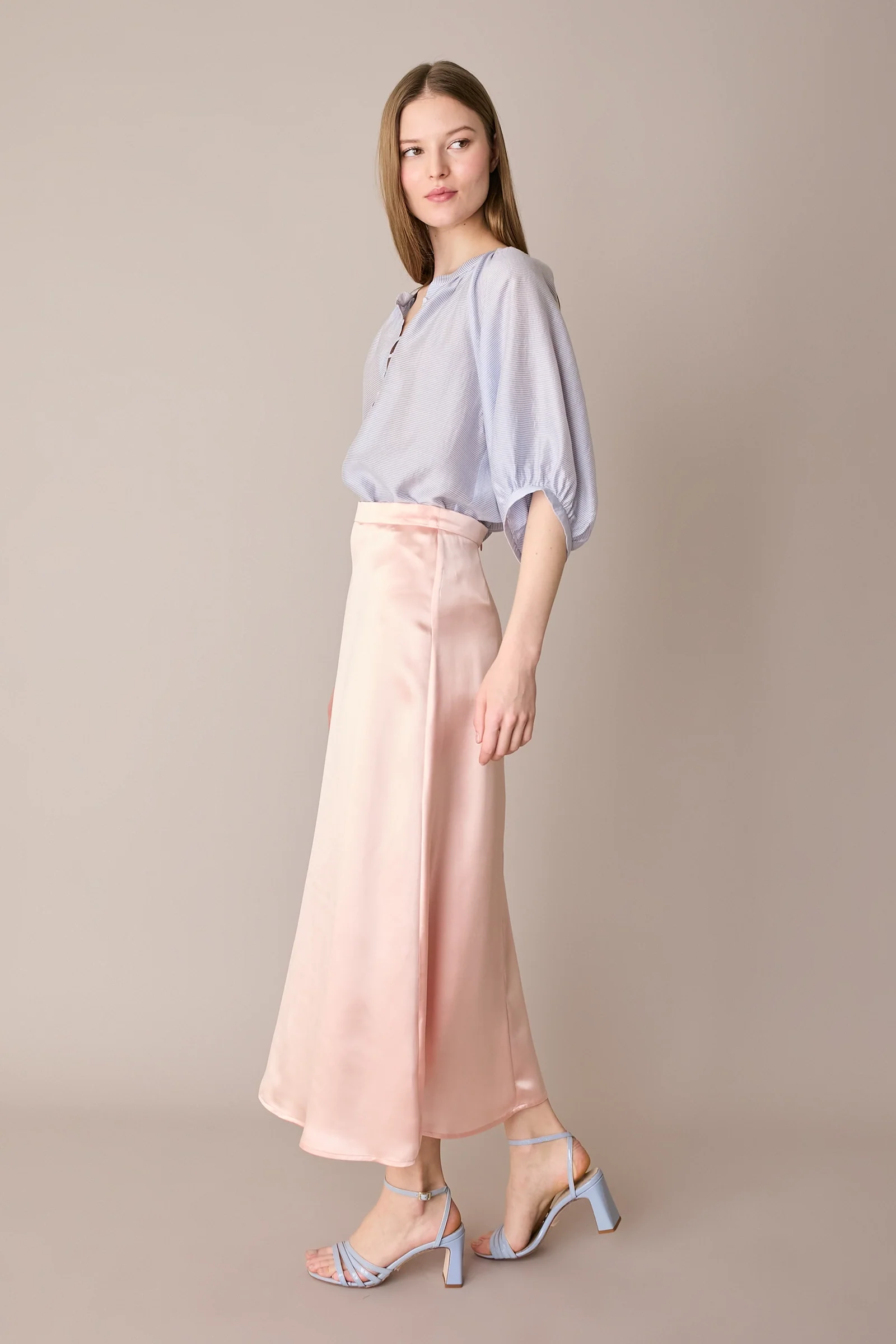Gonna lunga in blend di seta - Image 3
