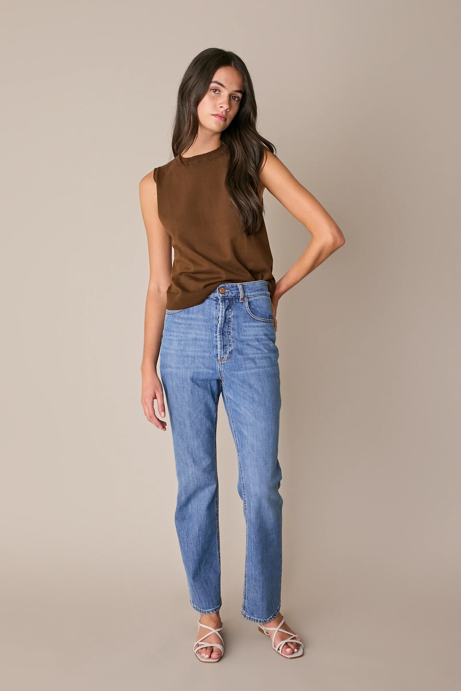 Jeans elasticizzati a gamba dritta - Image 7