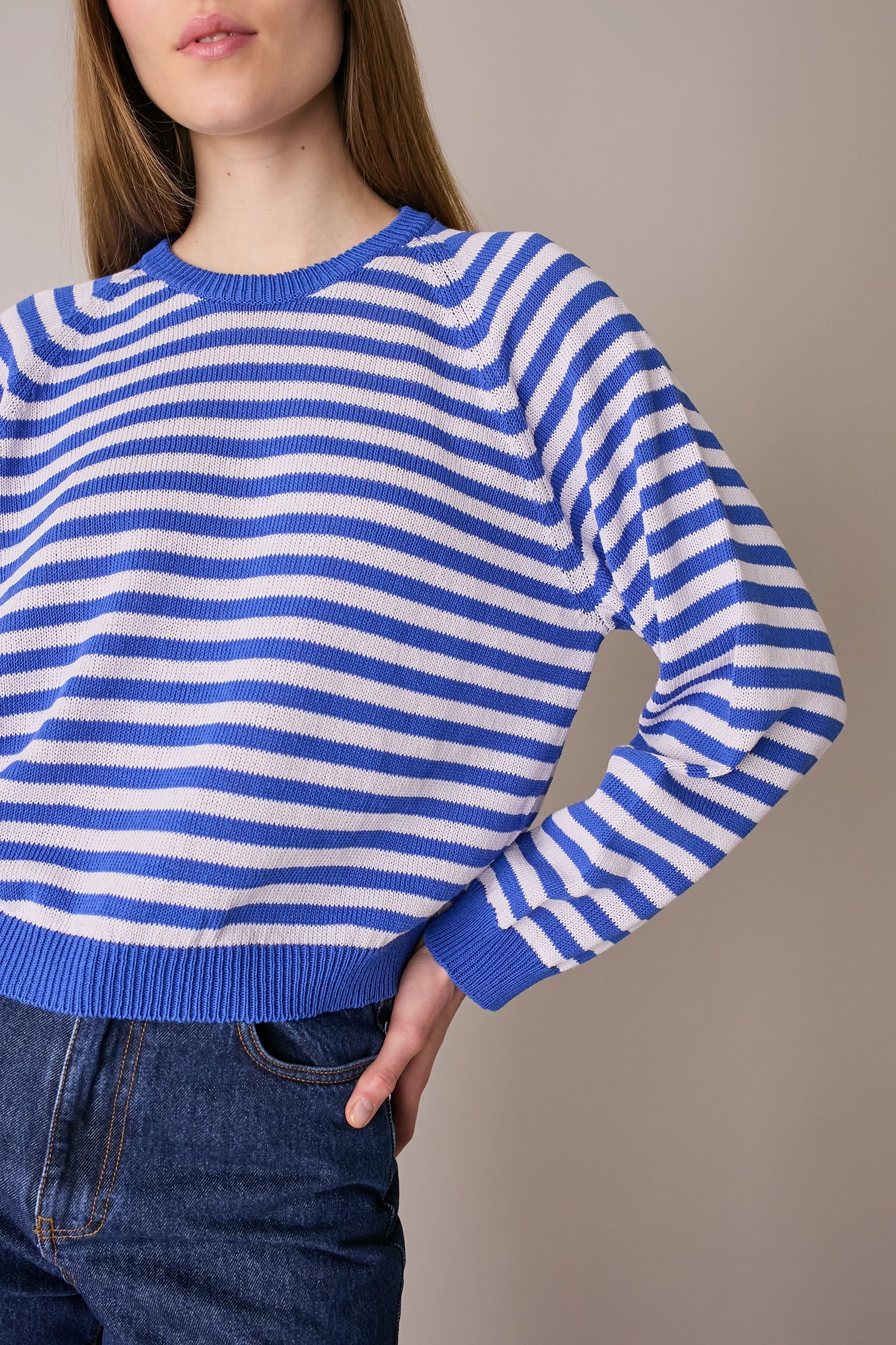 Maglia girocollo a righe - Image 11
