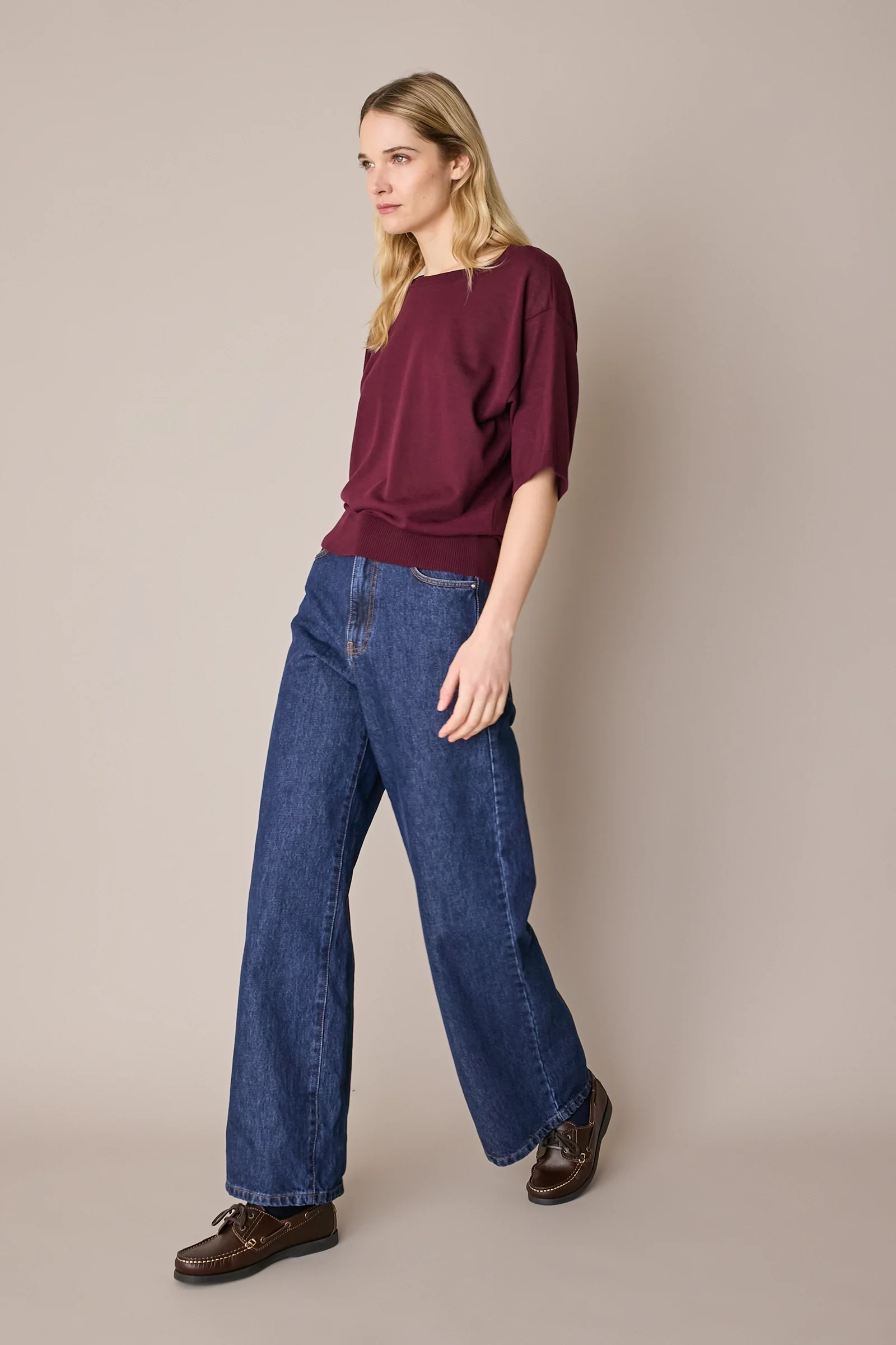 Maglia girocollo in cotone a mezze maniche - Image 14
