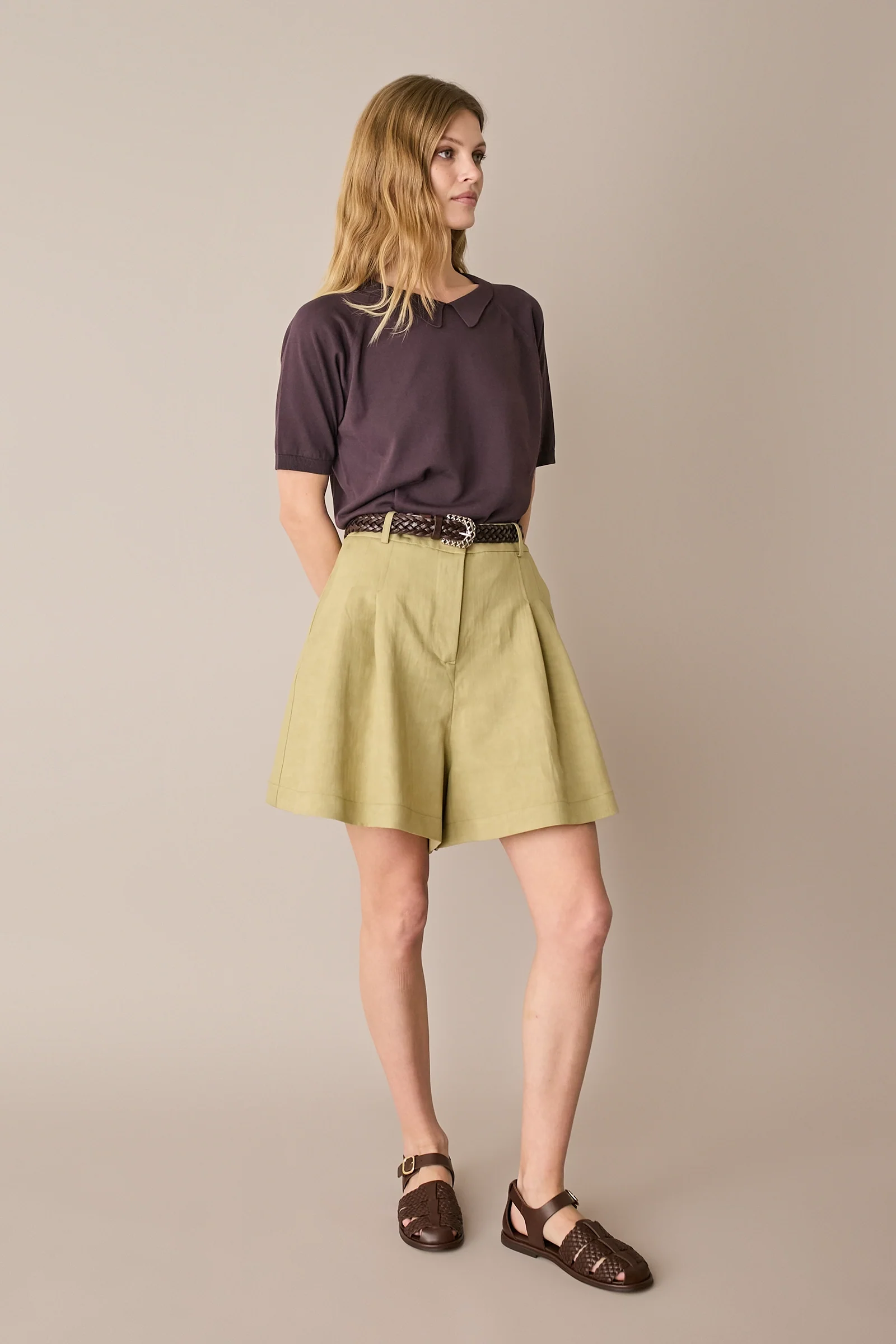 Maglia in cotone con colletto - Image 3