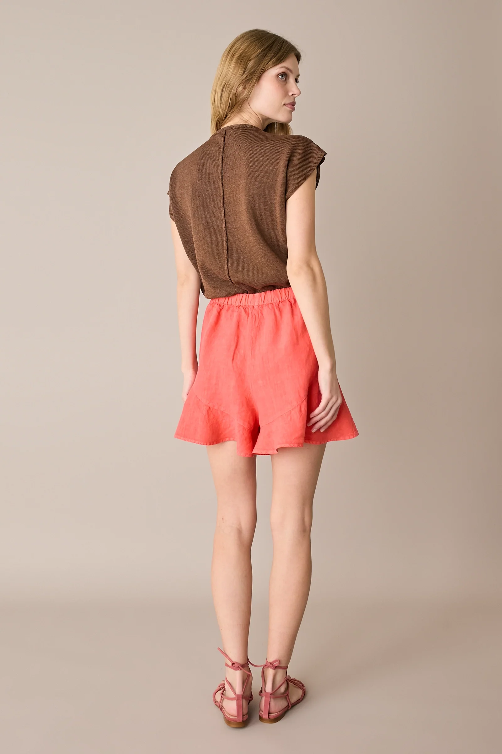 Maglia in lino e cotone con maniche kimono - Image 15