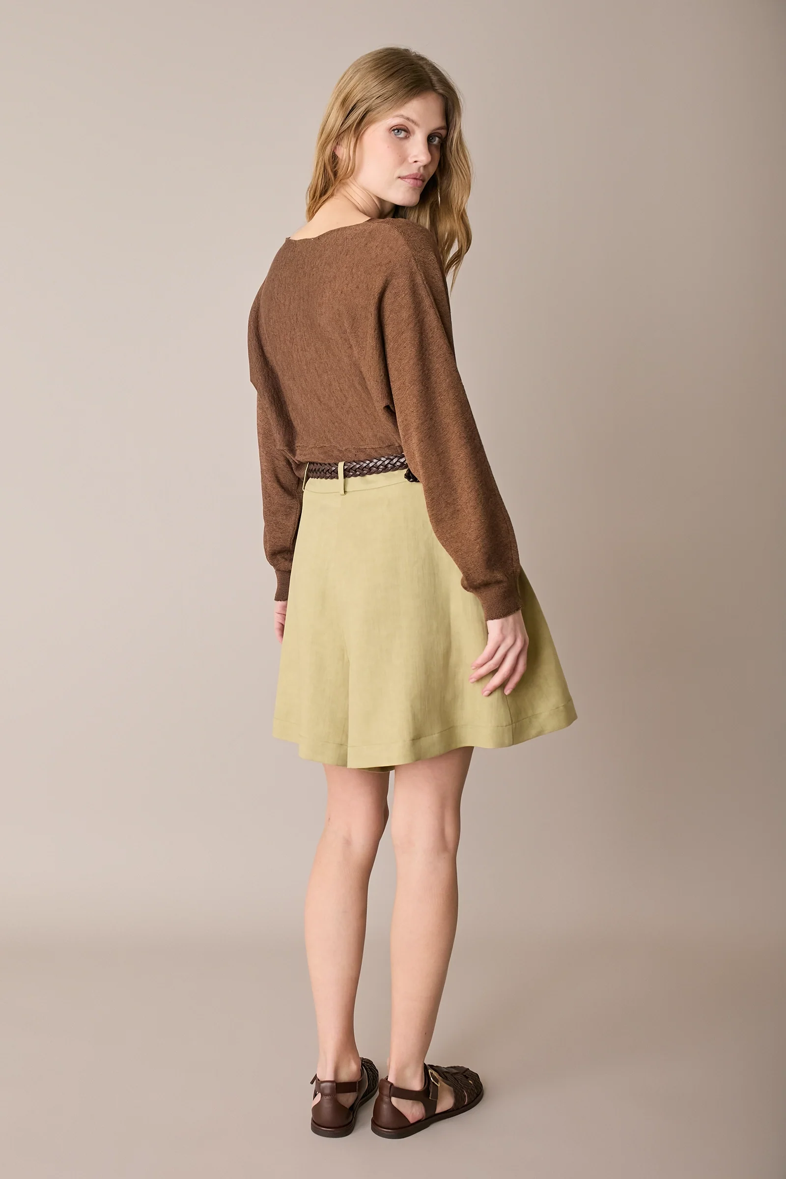 Maglia relaxed in lino e cotone - Image 16