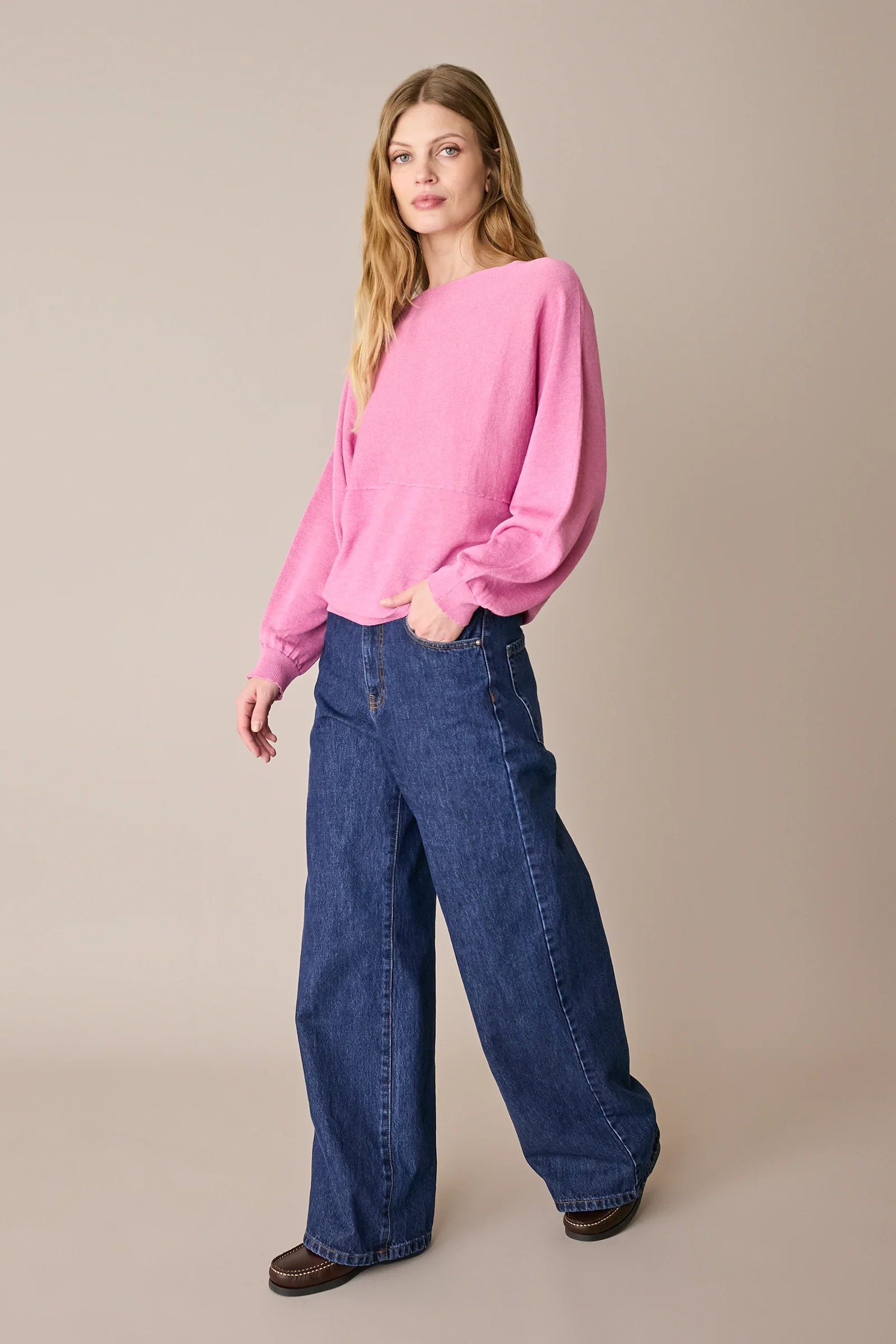 Maglia relaxed in lino e cotone - Image 19