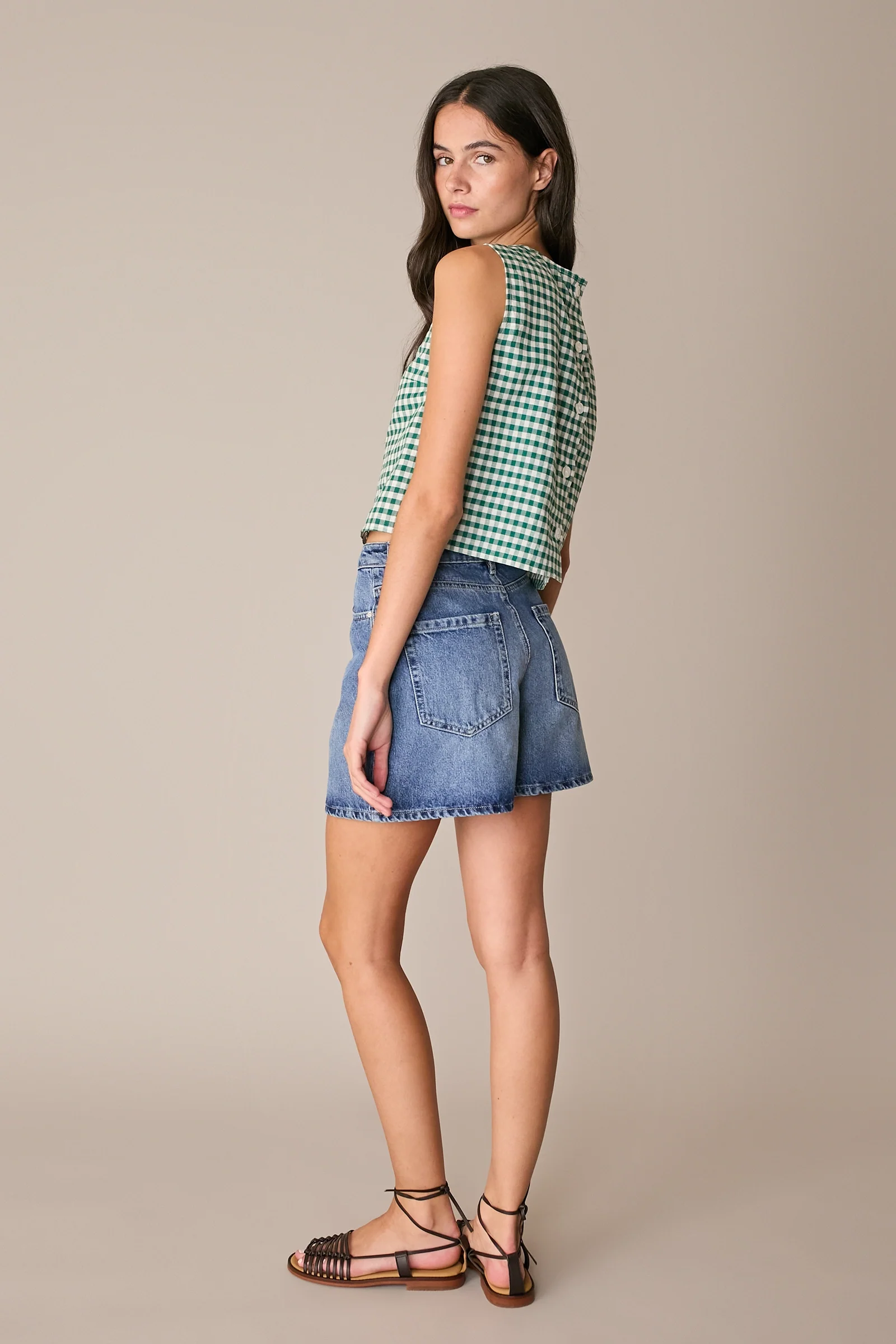 Shorts 5 tasche in denim - Image 6