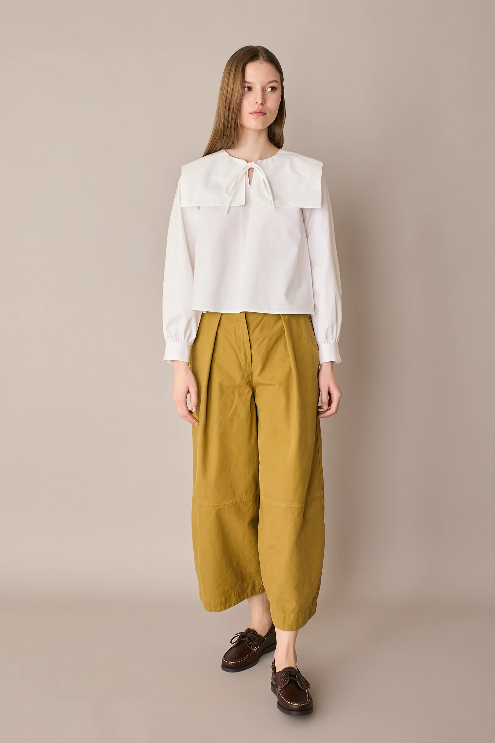 Pantaloni ampi in cotone - Image 13
