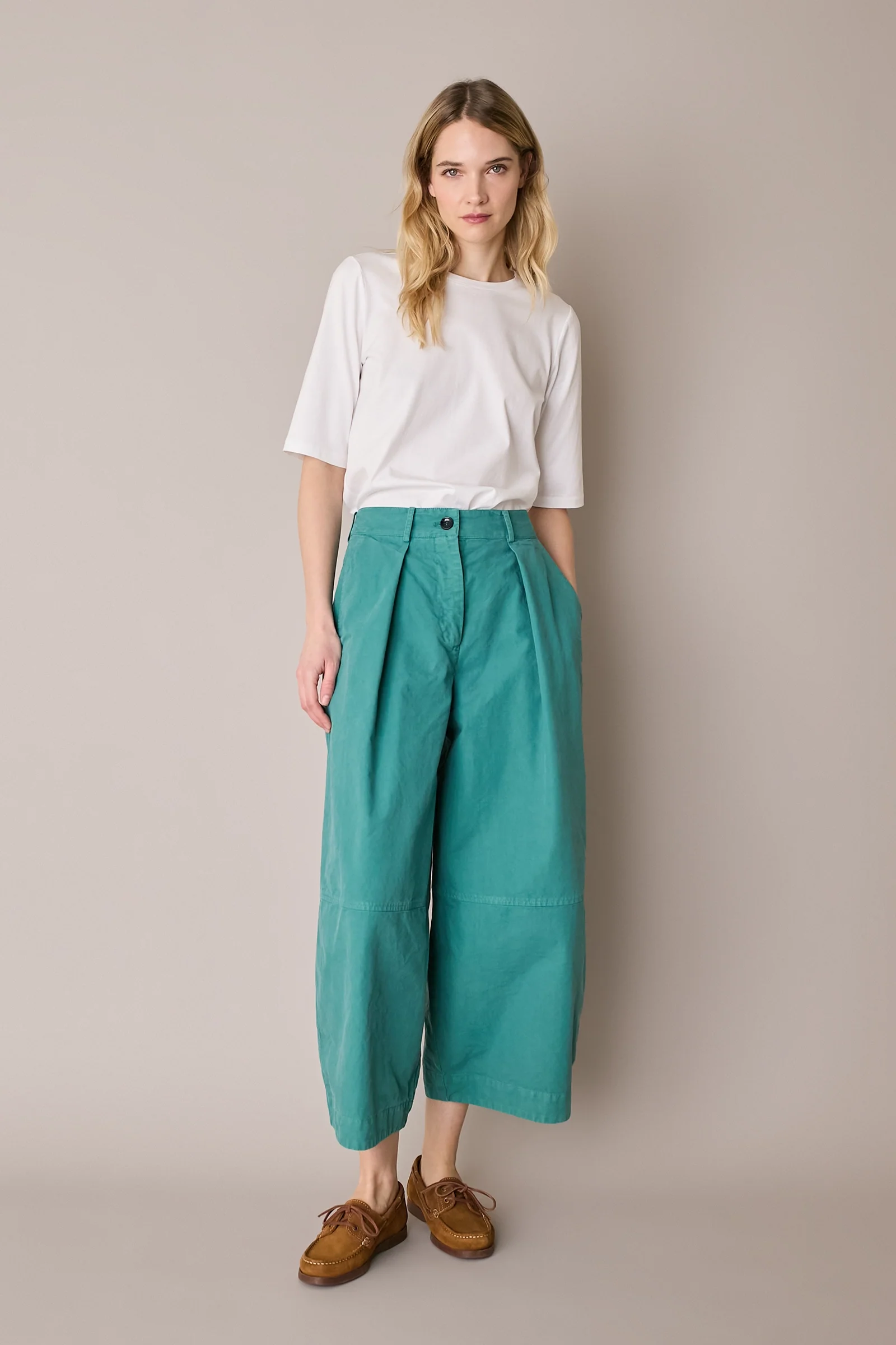 Pantaloni ampi in cotone - Image 18