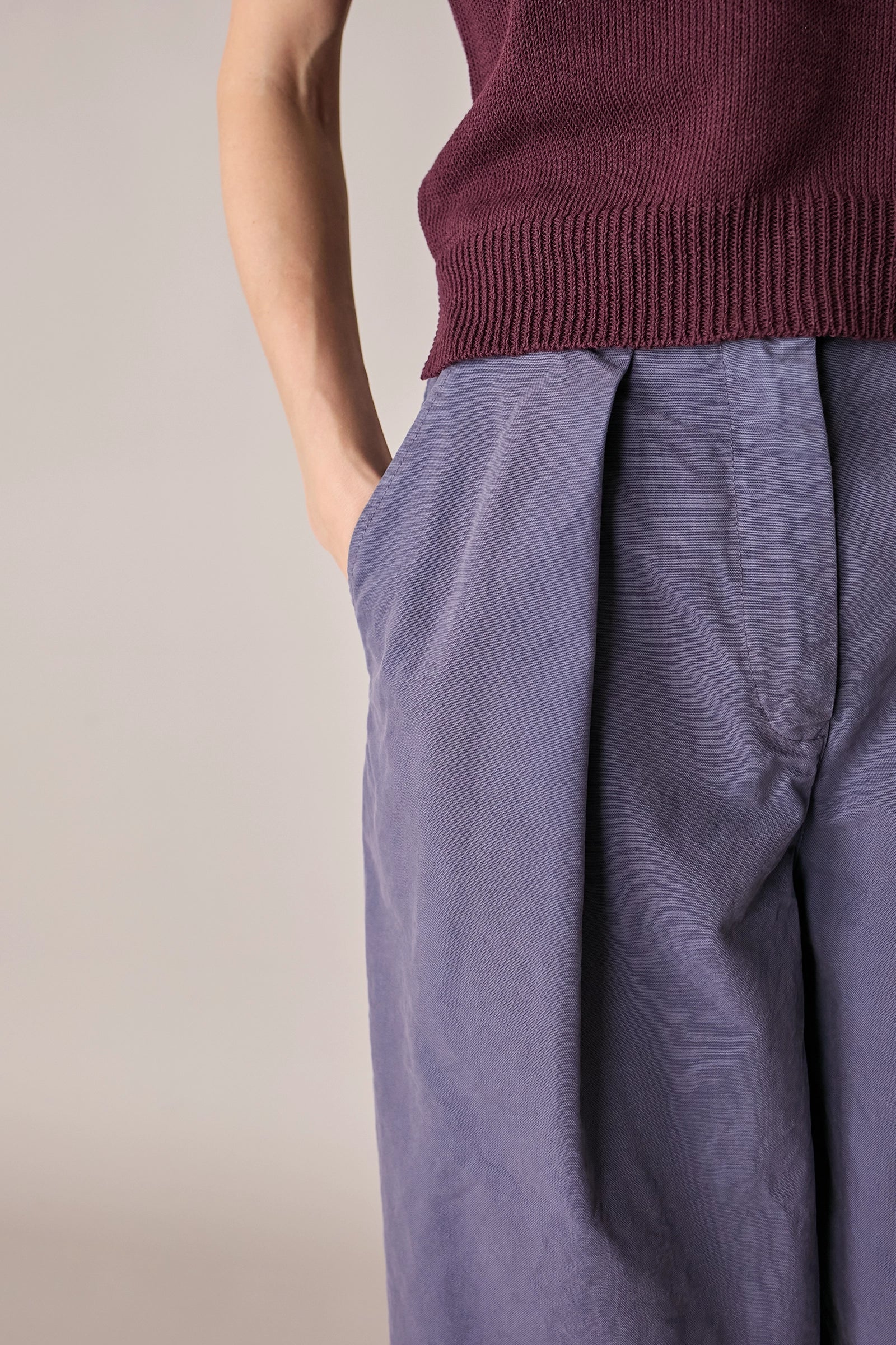 Pantaloni ampi in cotone - Image 3