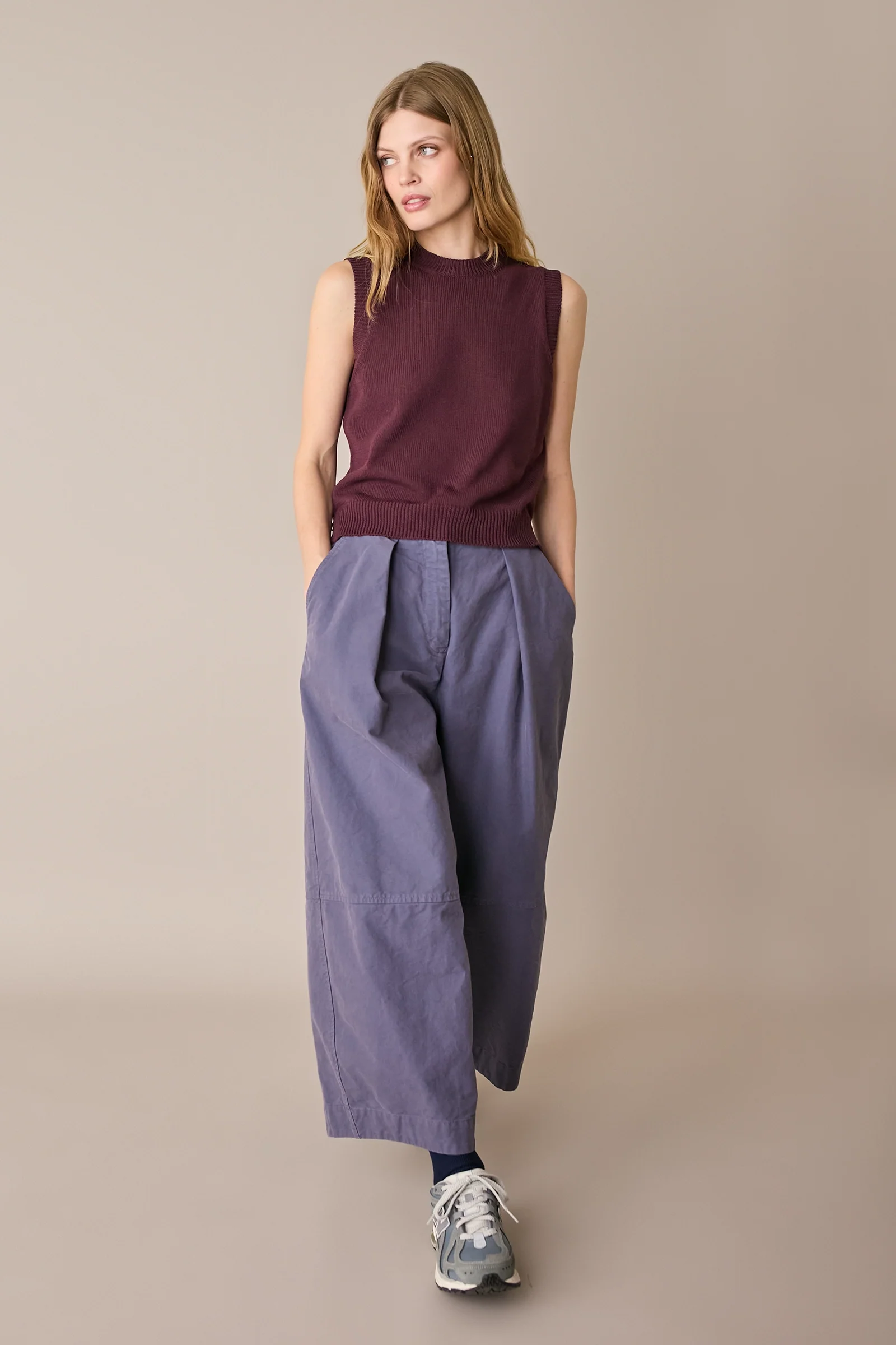 Pantaloni ampi in cotone - Image 4