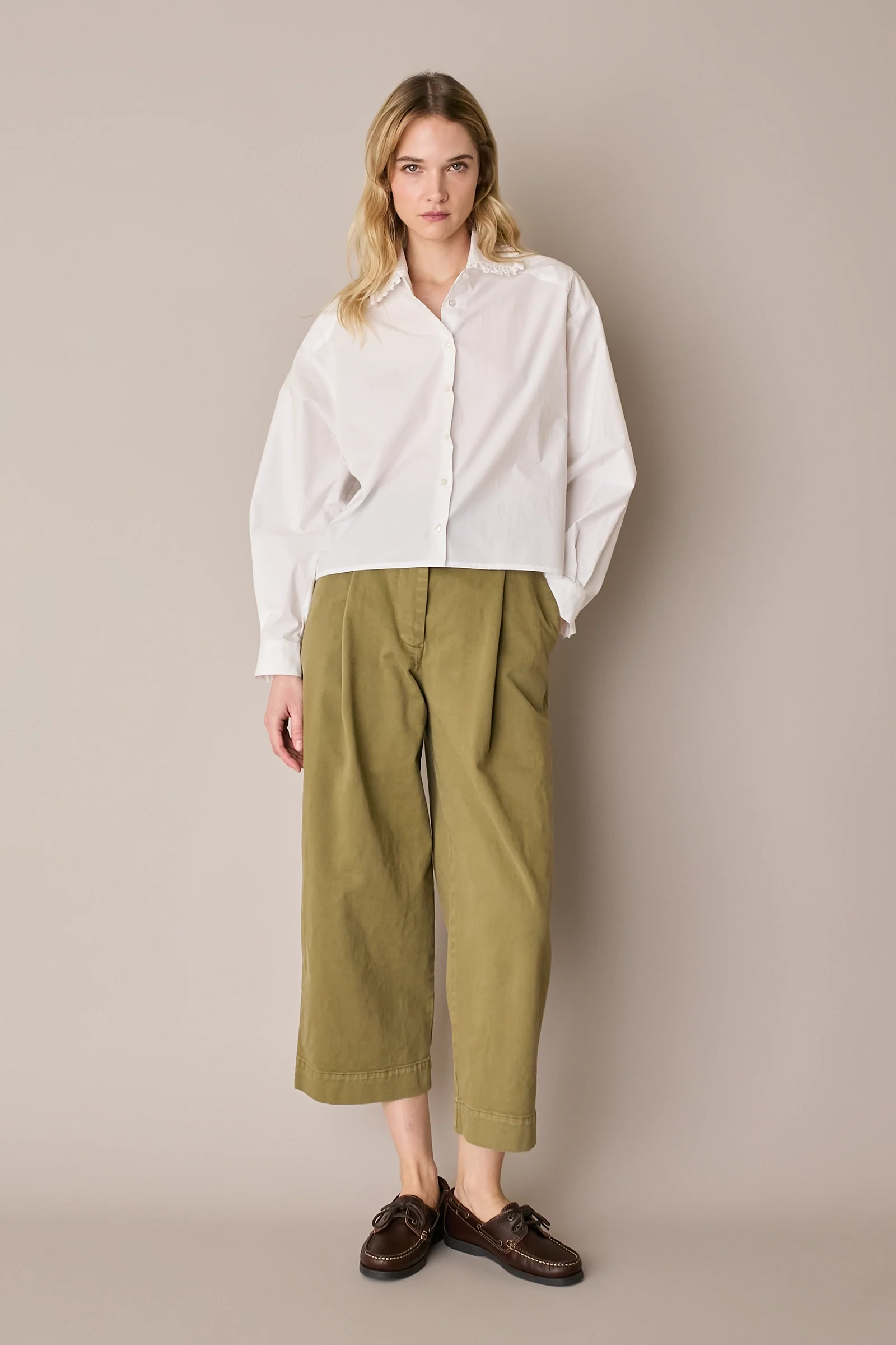Pantaloni casual con pinces - Image 4