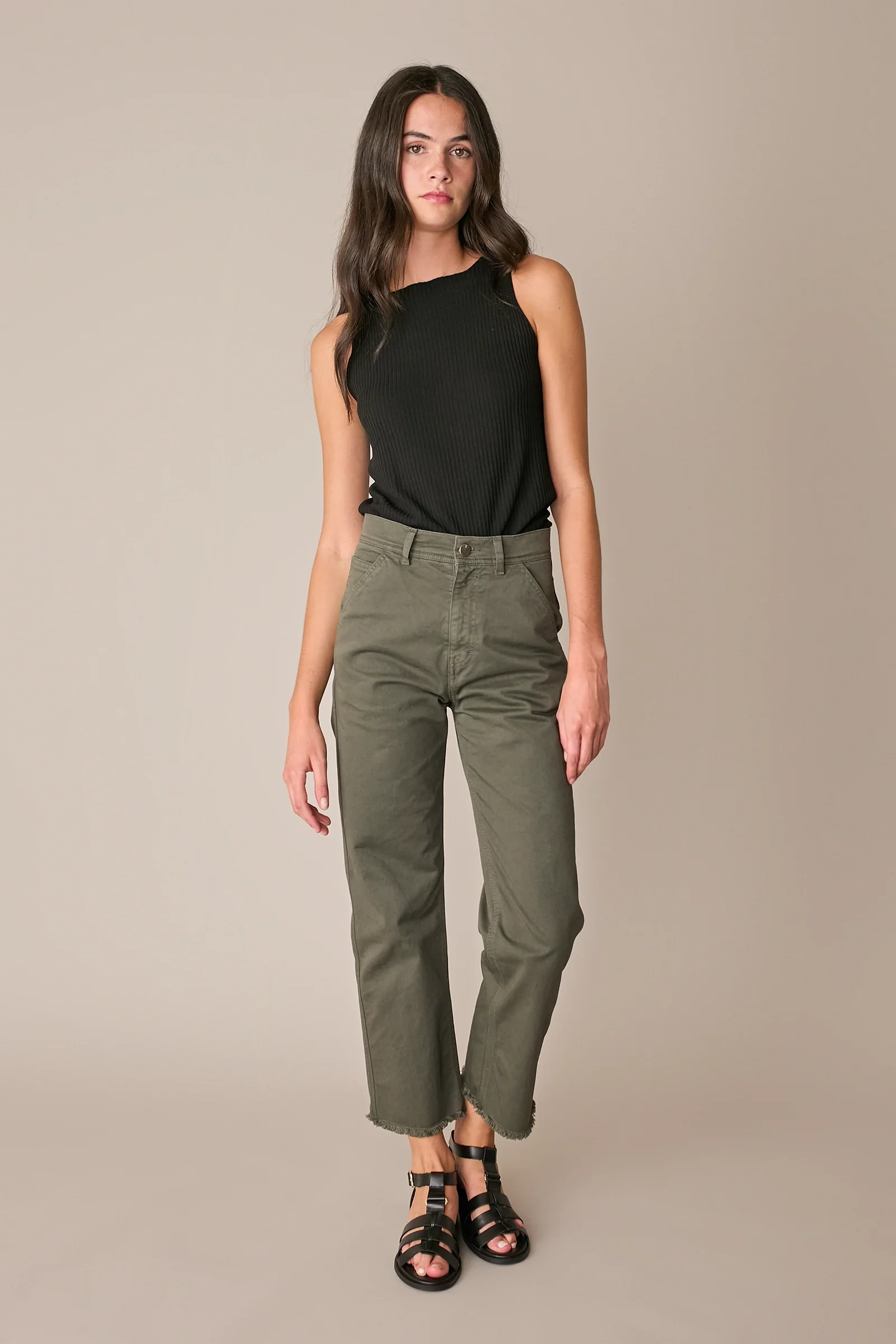 Pantaloni con fondo sfrangiato - Image 10