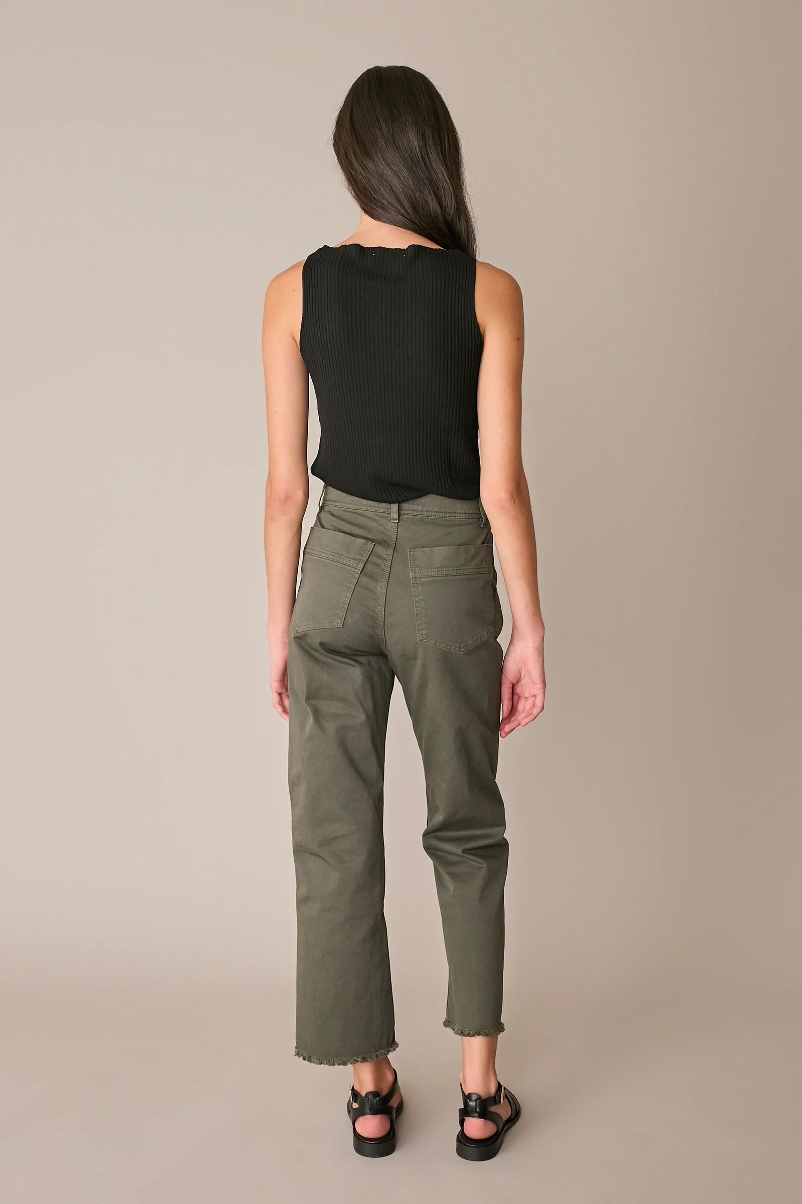 Pantaloni con fondo sfrangiato - Image 11