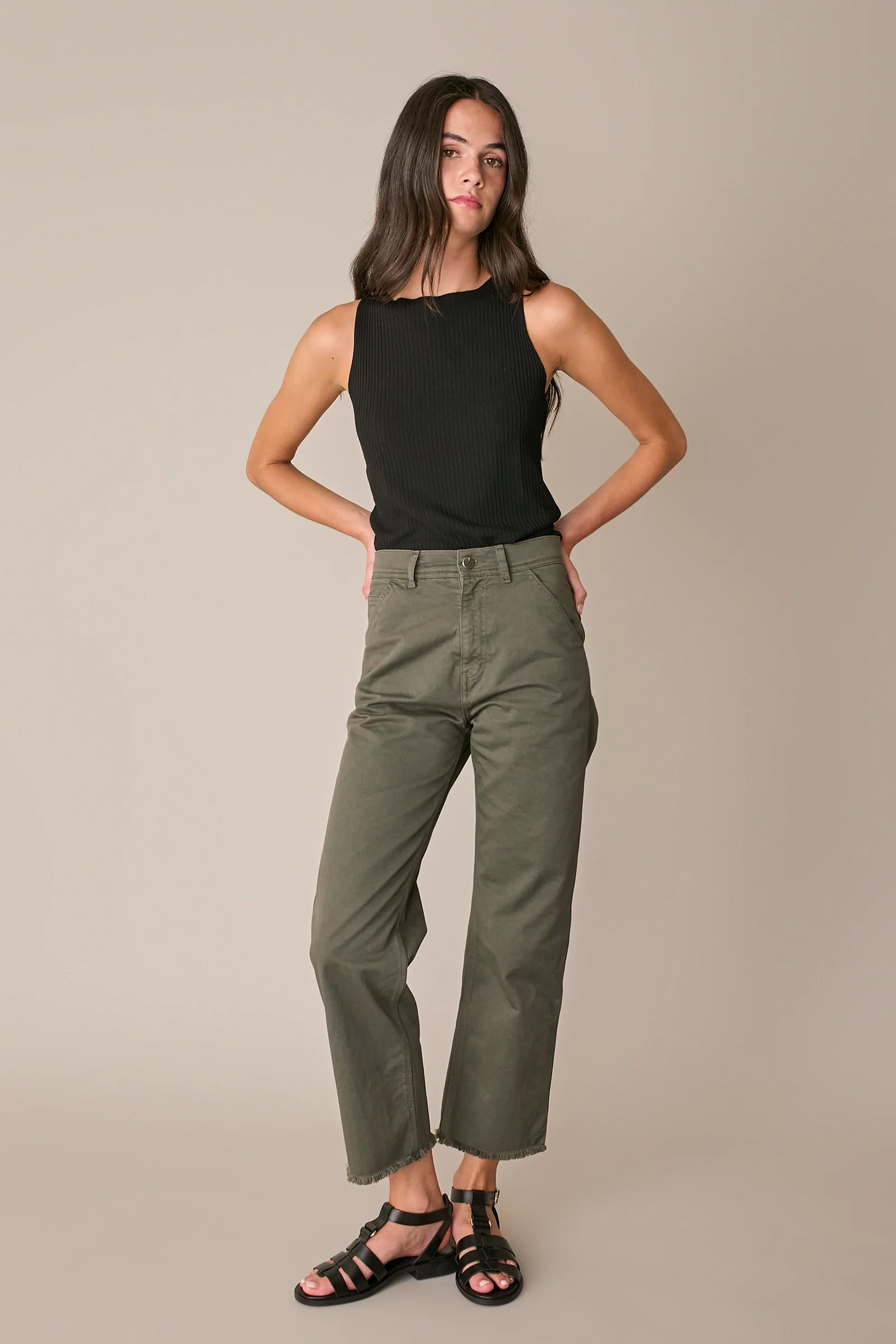 Pantaloni con fondo sfrangiato - Image 5