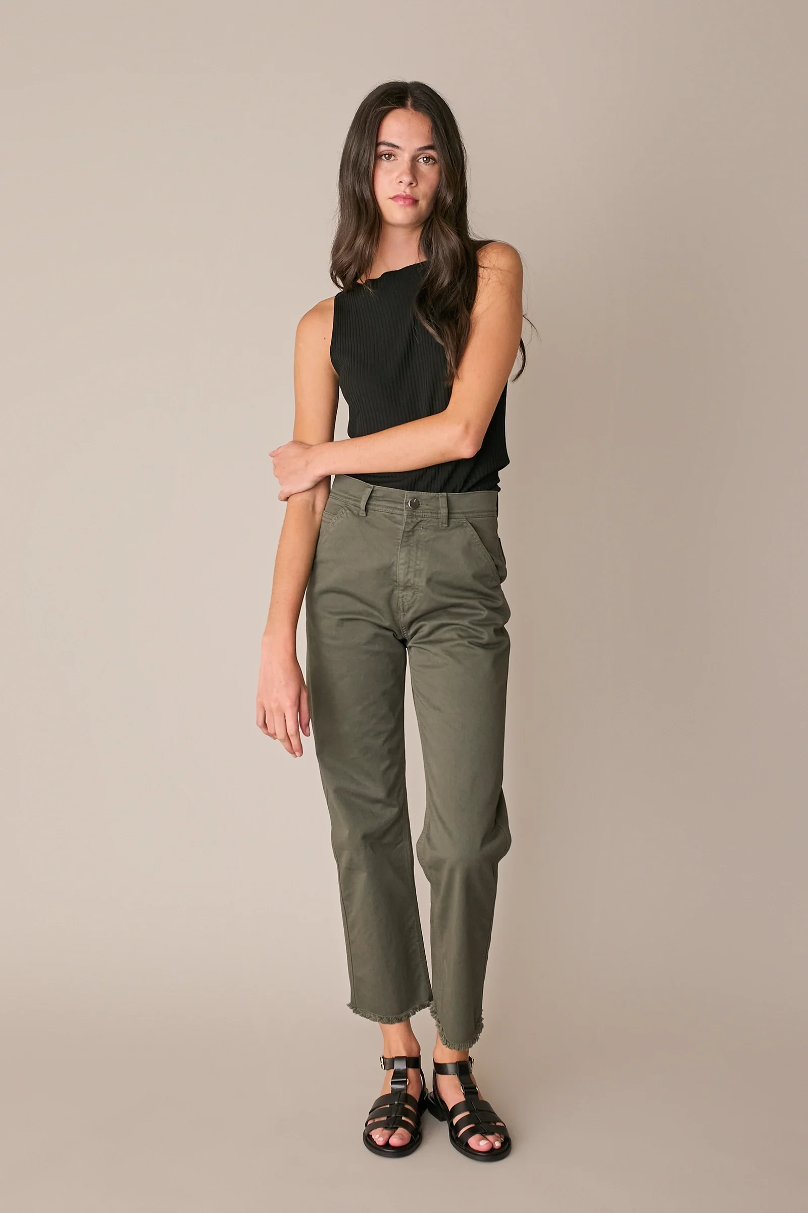 Pantaloni con fondo sfrangiato - Image 8