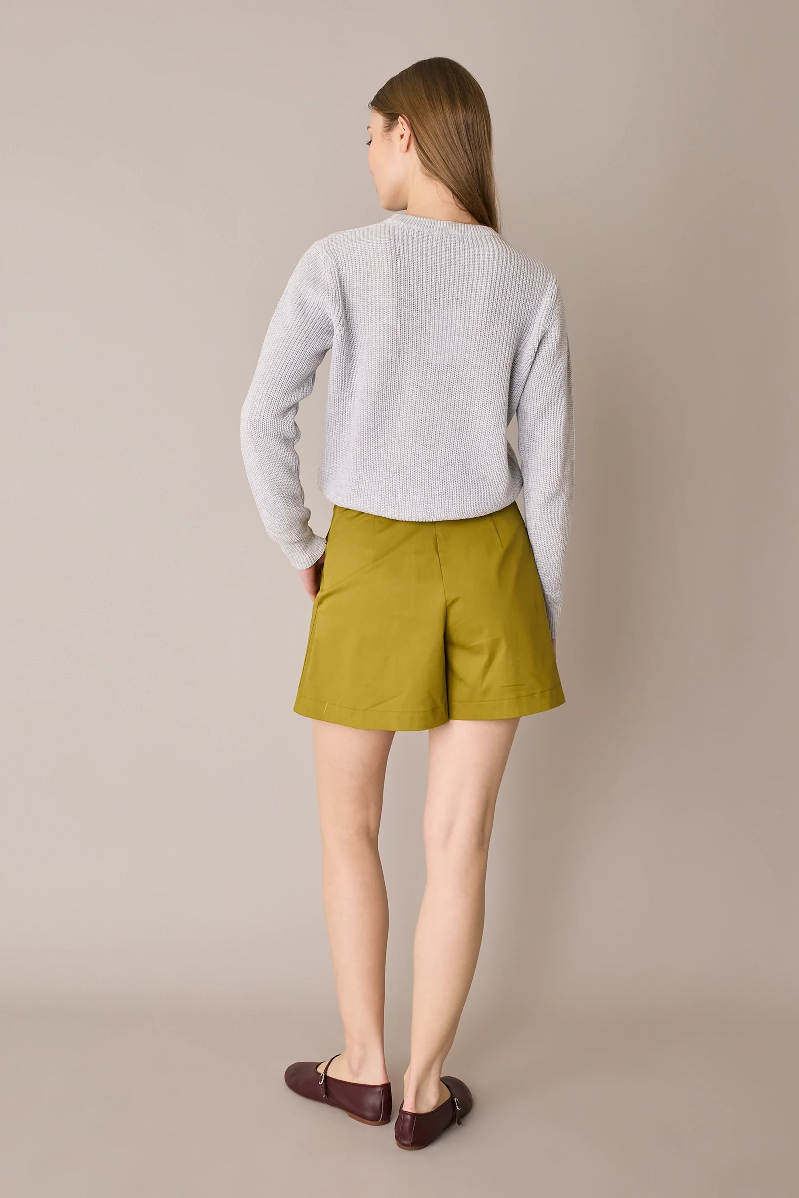 Pantaloni corti in cotone stretch - Image 14