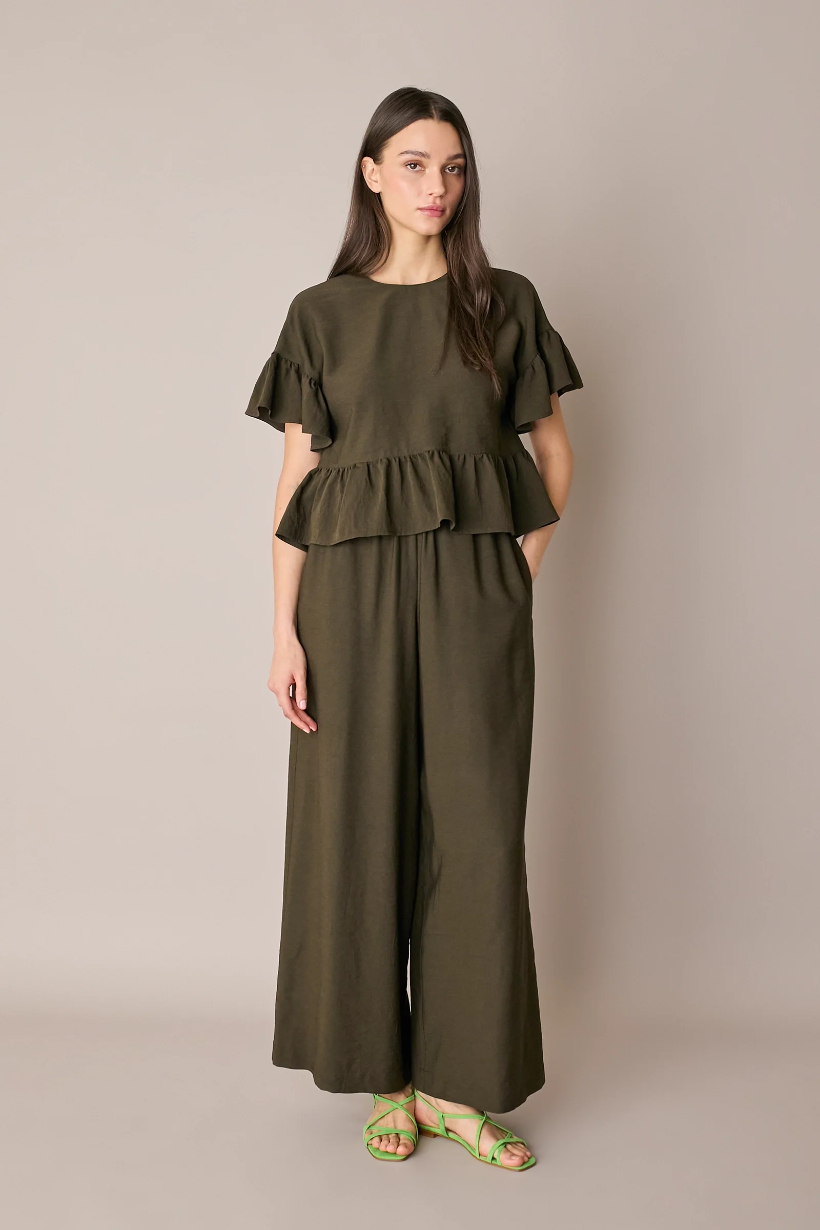 Pantaloni fluidi con elastico - Image 12