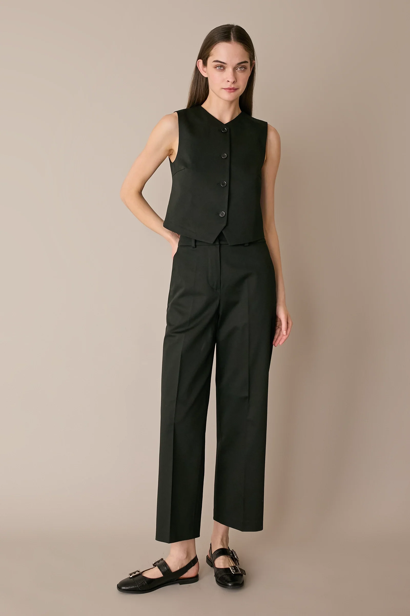 Pantaloni in cotone con cintura - Image 18