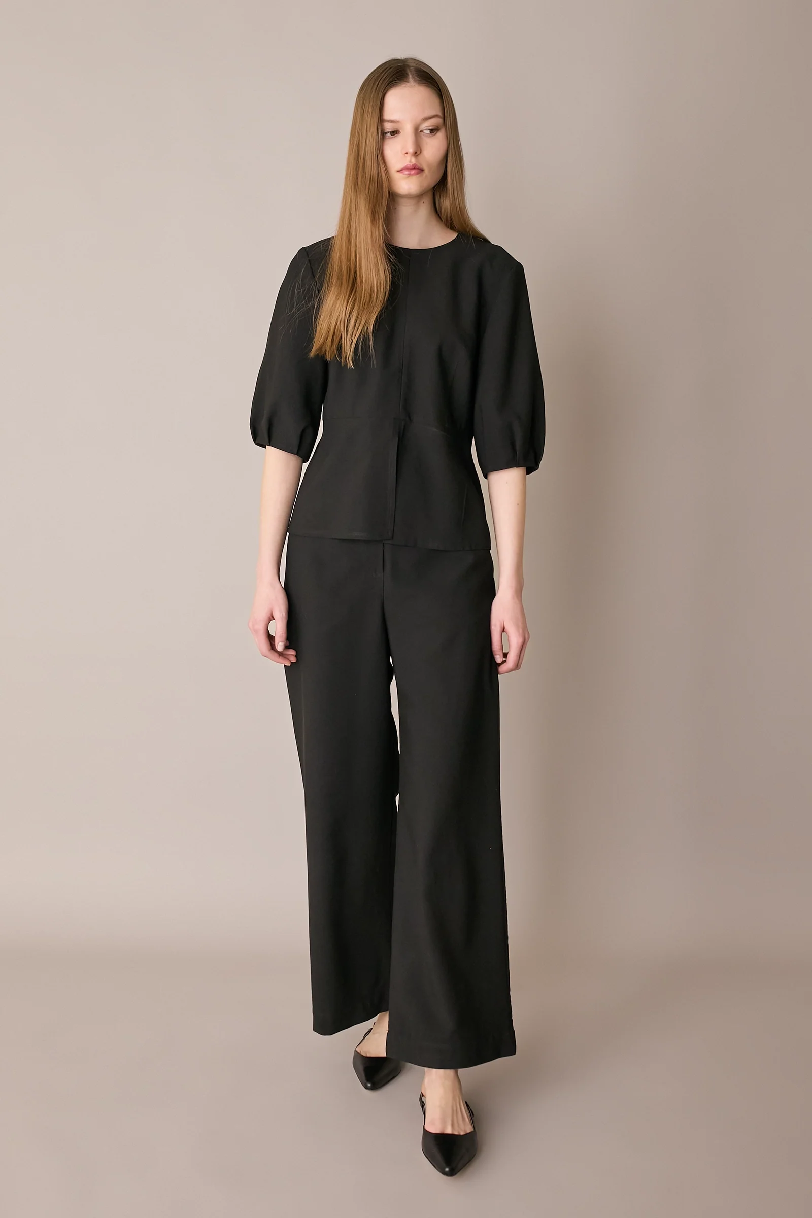Pantaloni fluidi con elastico in vita - Image 8