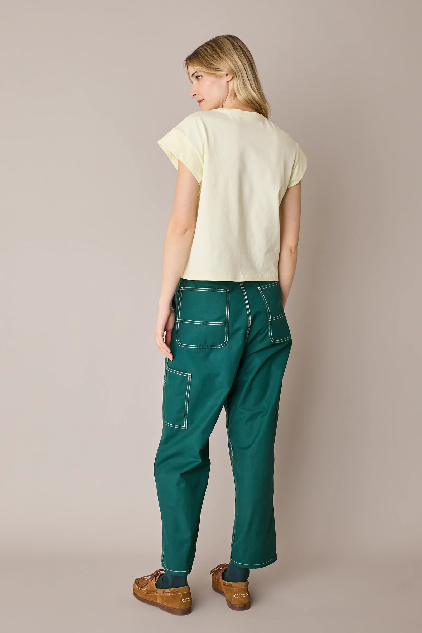 Pantaloni sportivi con impunture a contrasto - Image 5