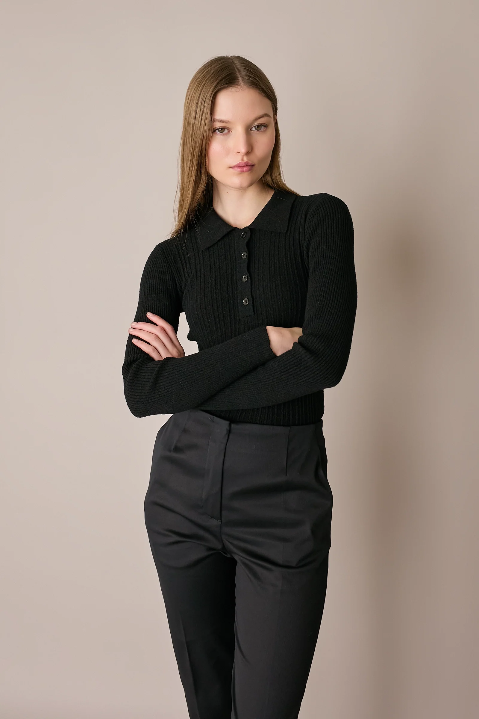Polo a coste in filato spugnetta - Image 3