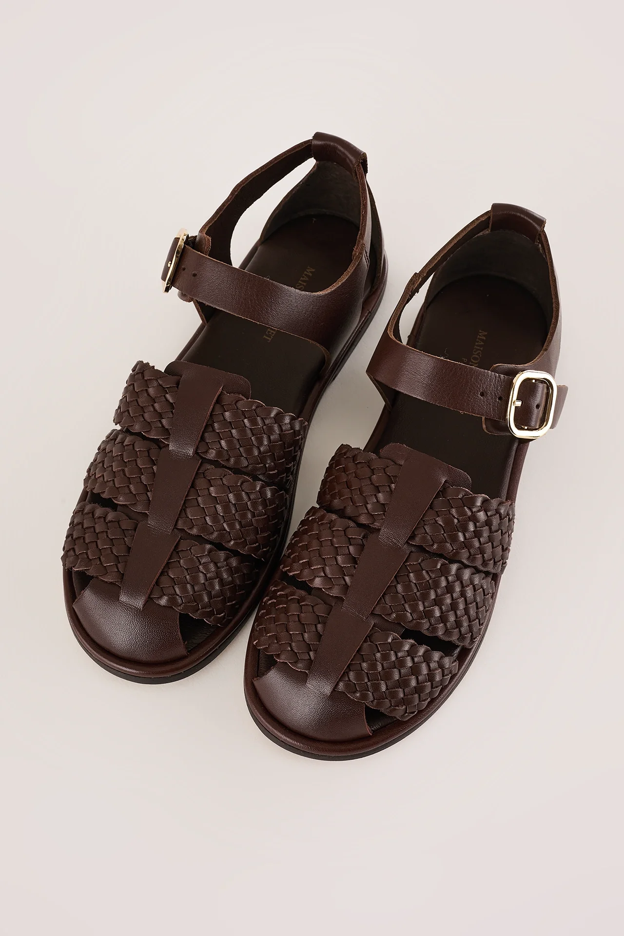 Sandali in pelle intrecciata – Maison Toufet - Image 5