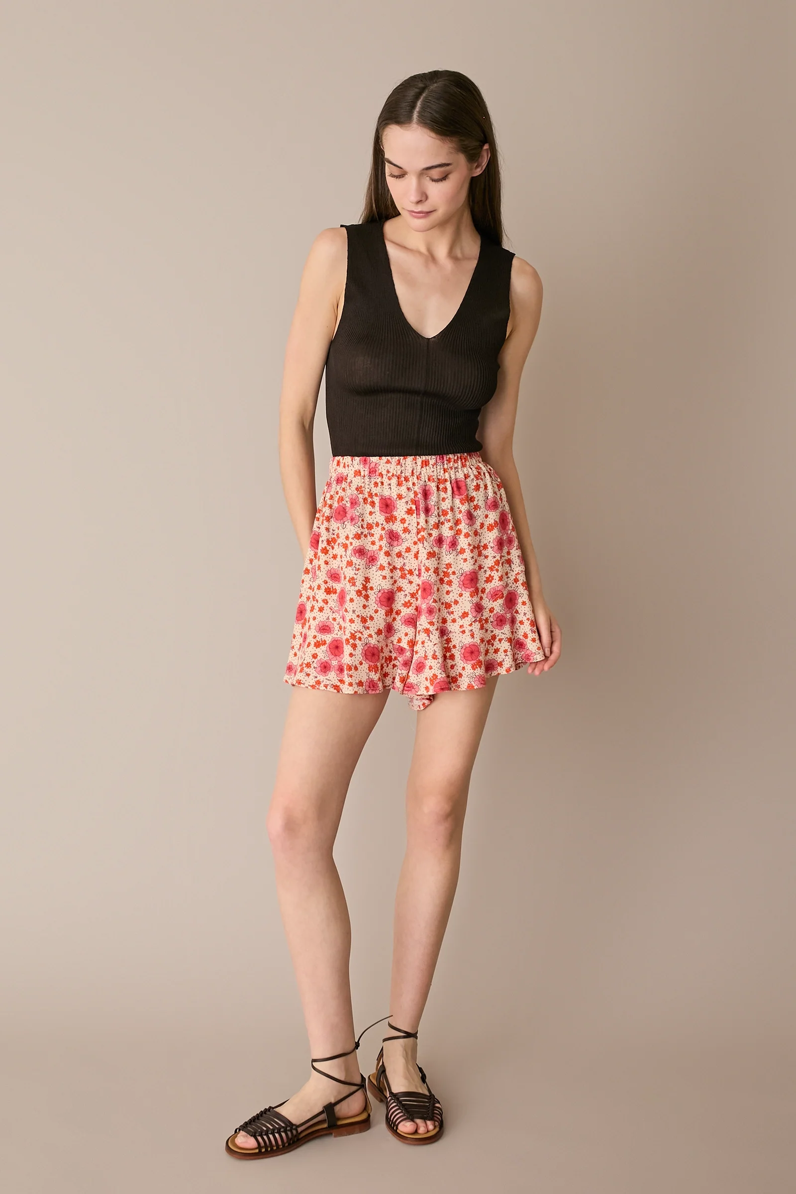 Shorts fluidi a fiori