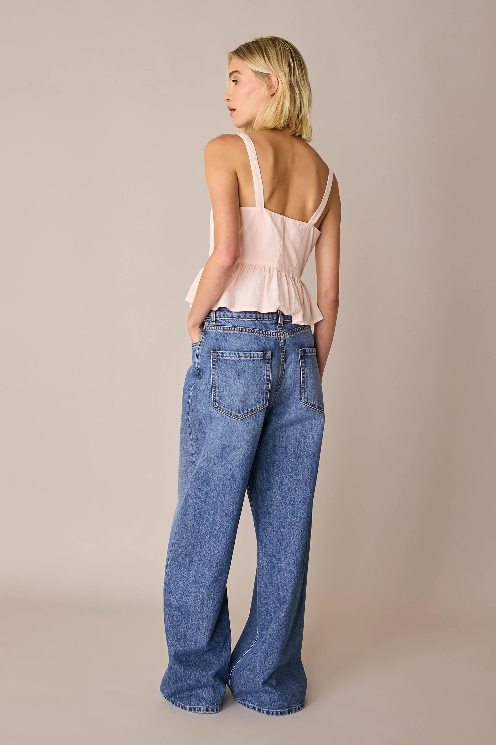Top in cotone con balza - Image 6