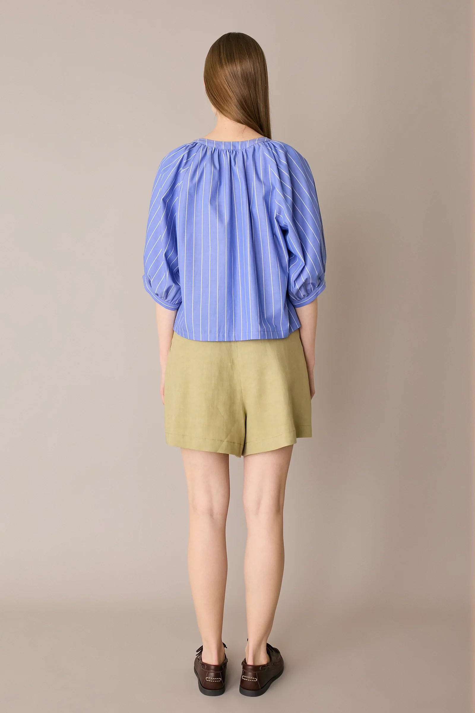 Top in cotone con bottoncini rivestiti - Image 10