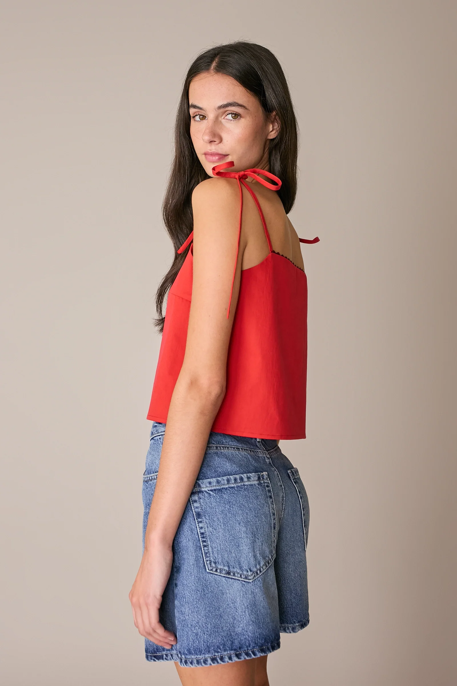 Top in cotone con serpentina - Image 7